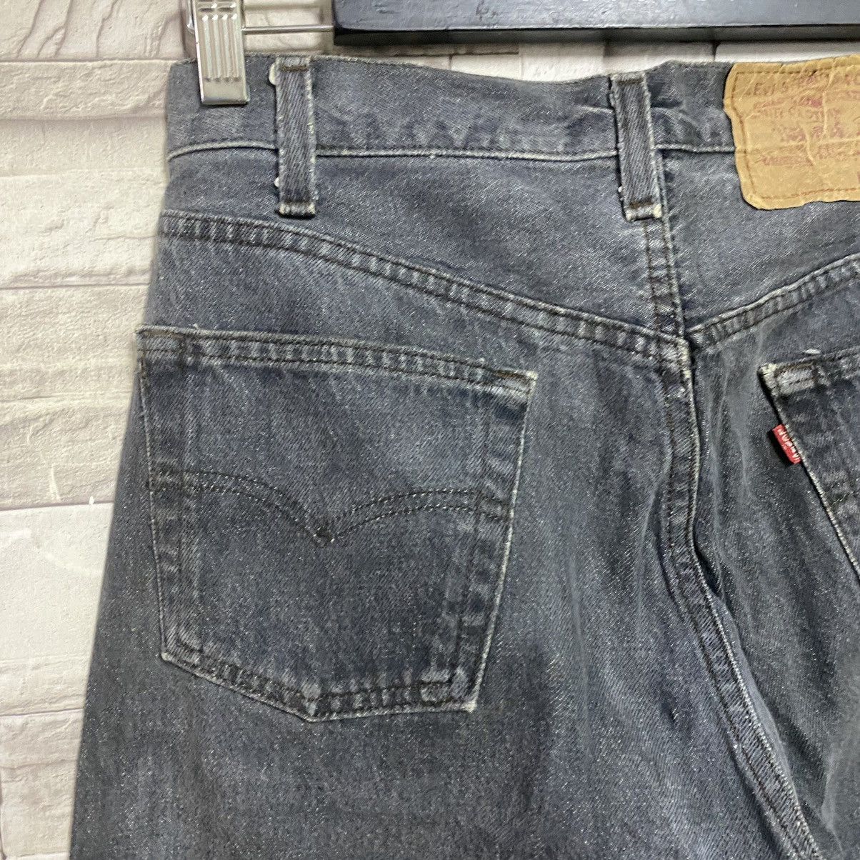 Levi's Vintage 80s Levis 501 Black Charcoal Jeans 30x30 Size US 30 / EU 46 - 14 Thumbnail