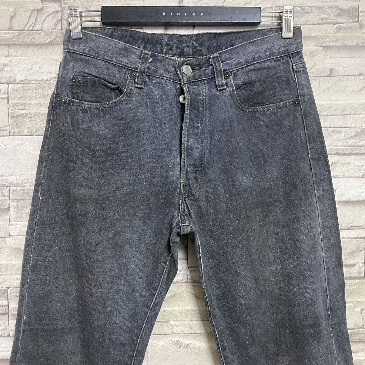 Levi's Vintage 80s Levis 501 Black Charcoal Jeans 30x30 Size US 30 / EU 46 - 4 Thumbnail