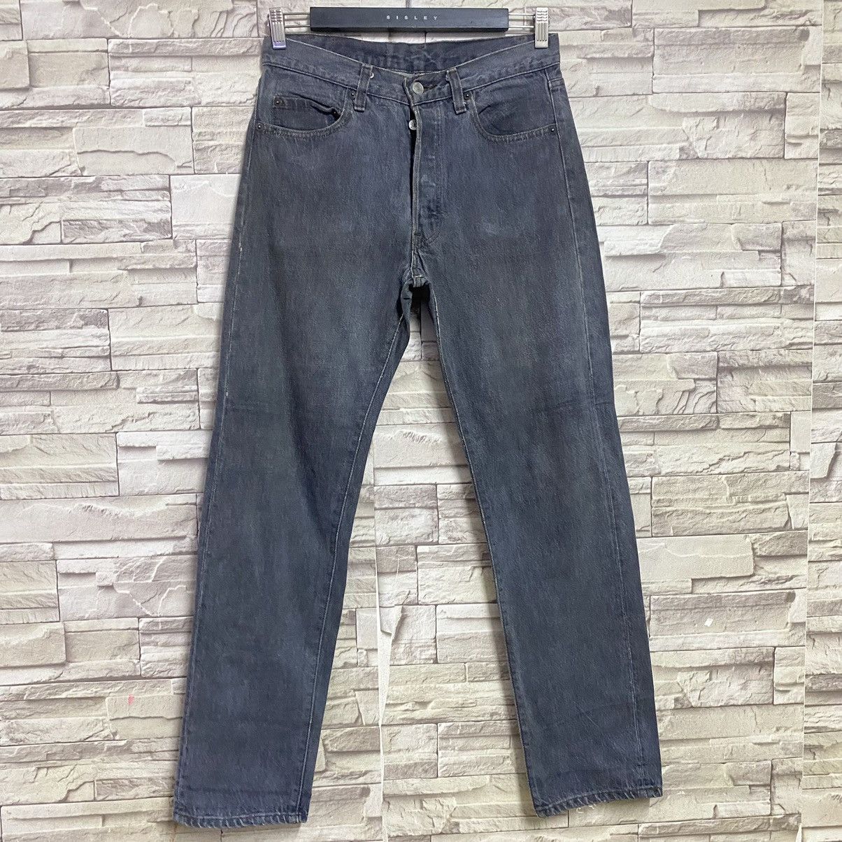 Levi's Vintage 80s Levis 501 Black Charcoal Jeans 30x30 Size US 30 / EU 46 - 3 Thumbnail