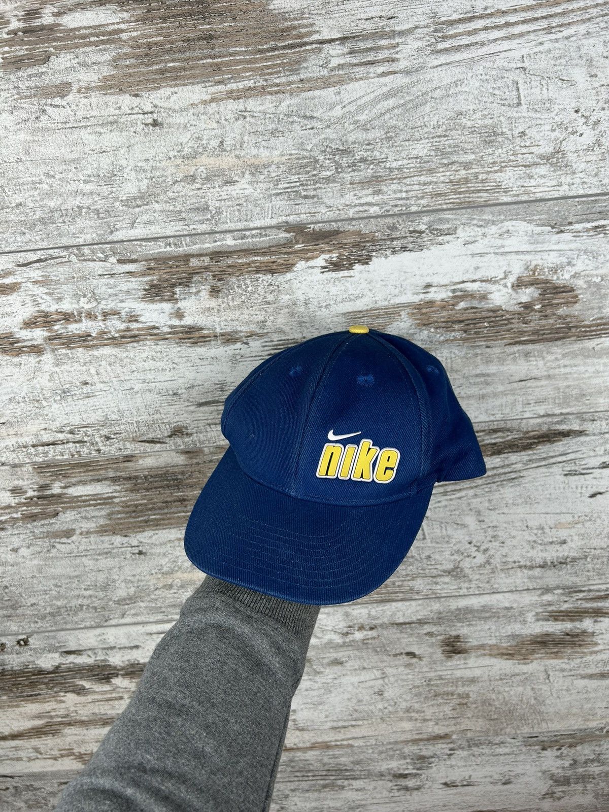 Nike × Vintage Mens Vintage Nike cap big logo swoosh rare streetwear y2k Size ONE SIZE - 1 Thumbnail