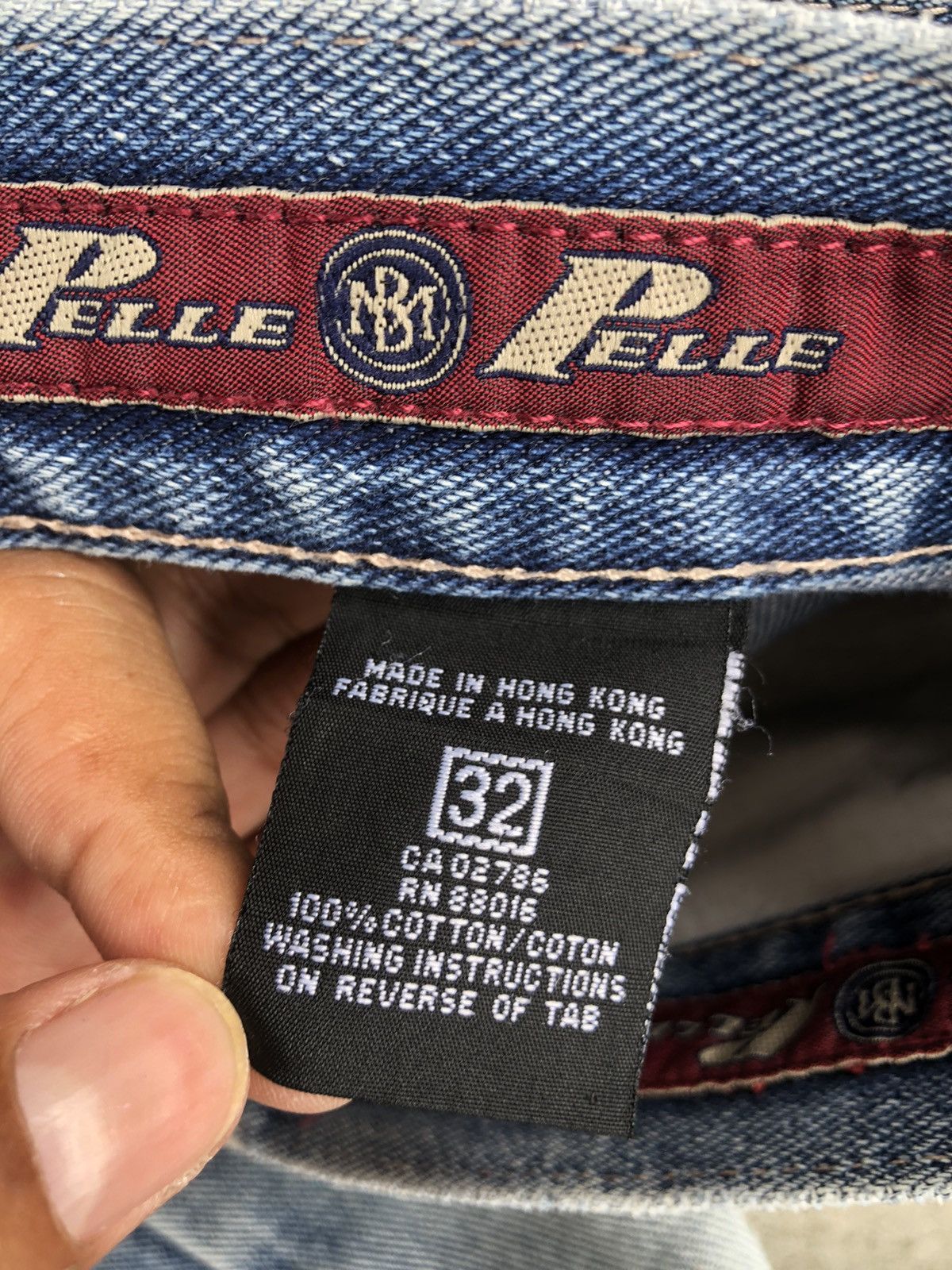 Marc Buchanan Pelle Pelle Marc Buchanan Baggy Jeans Embroidered Jeans Size US 31 - 15 Thumbnail