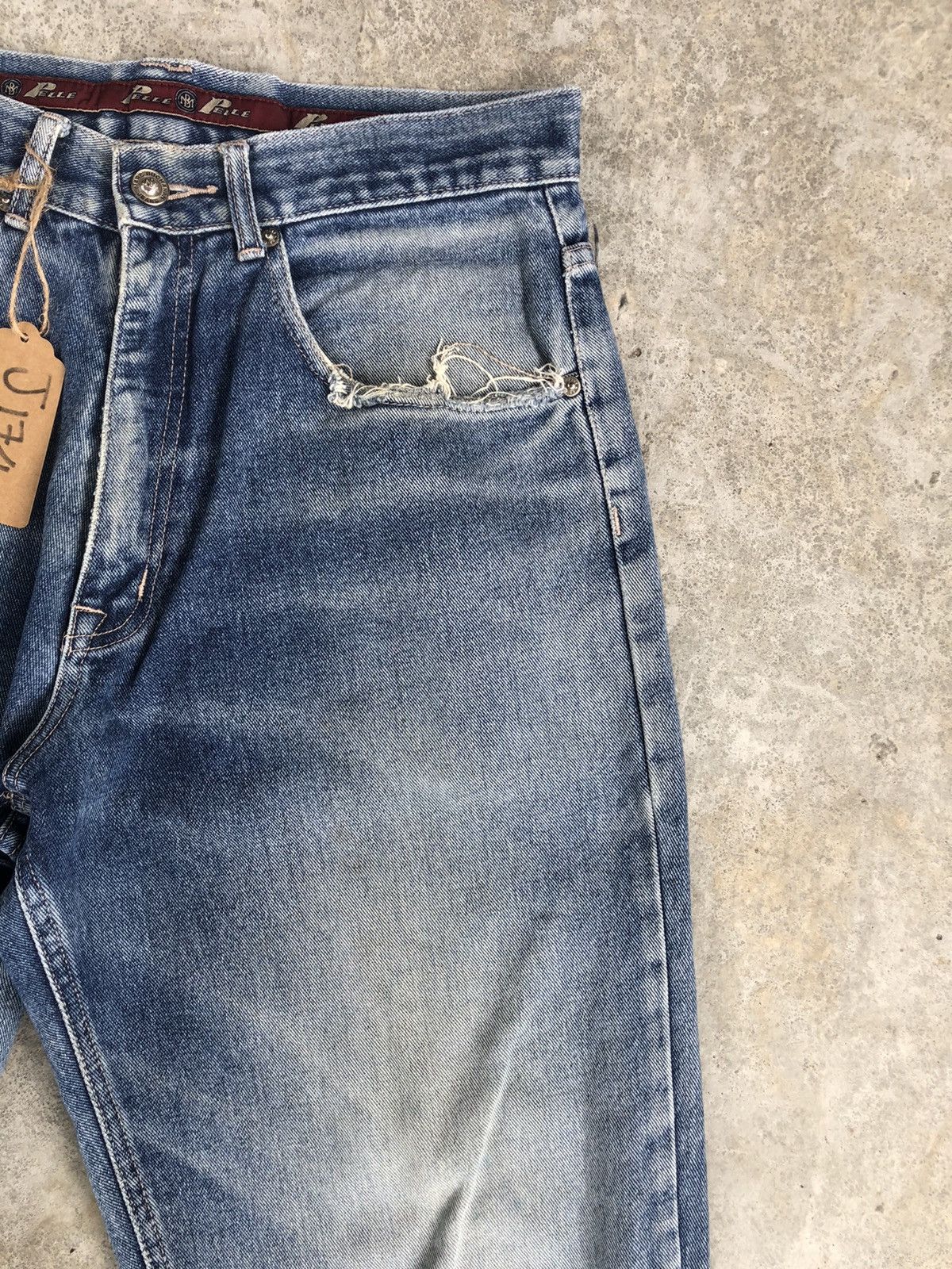 Marc Buchanan Pelle Pelle Marc Buchanan Baggy Jeans Embroidered Jeans Size US 31 - 5 Thumbnail