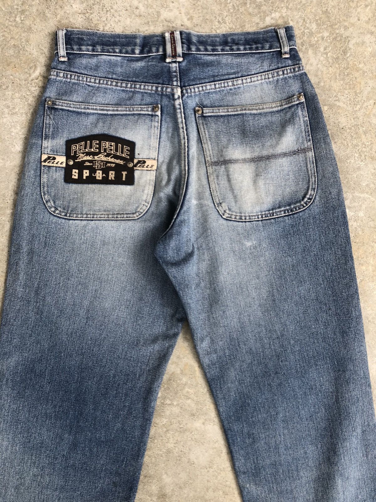 Marc Buchanan Pelle Pelle Marc Buchanan Baggy Jeans Embroidered Jeans Size US 31 - 8 Thumbnail