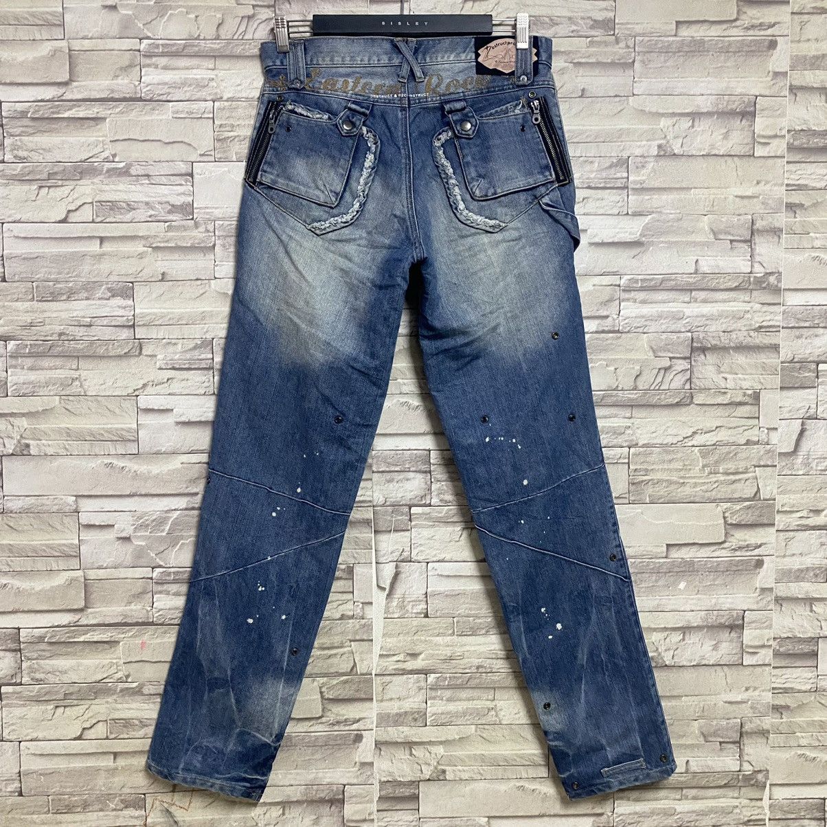 PPFM PPFM Cyber Destructed Denim Jeans Size US 31 - 10 Thumbnail
