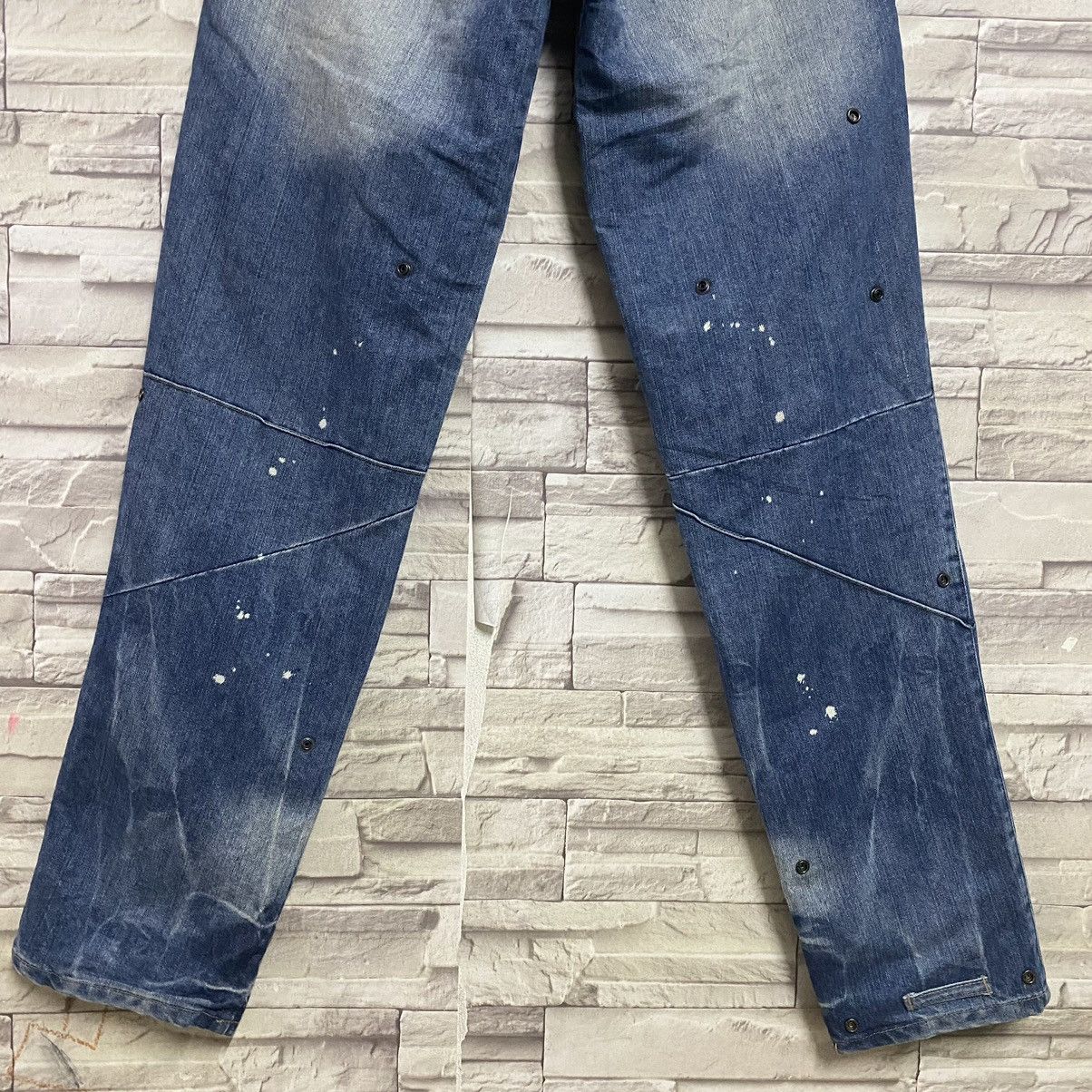 PPFM PPFM Cyber Destructed Denim Jeans Size US 31 - 14 Thumbnail