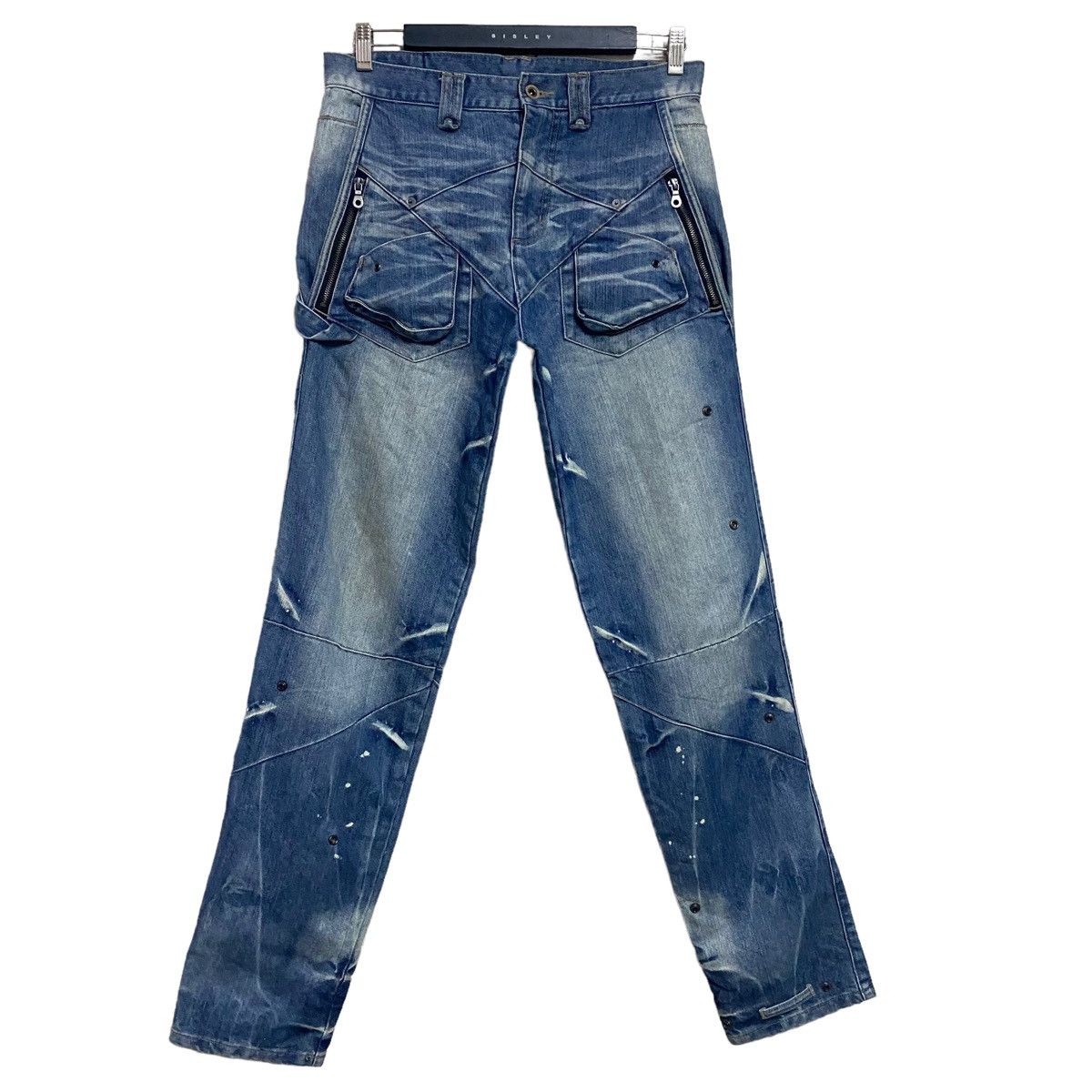 PPFM PPFM Cyber Destructed Denim Jeans Size US 31 - 2 Thumbnail