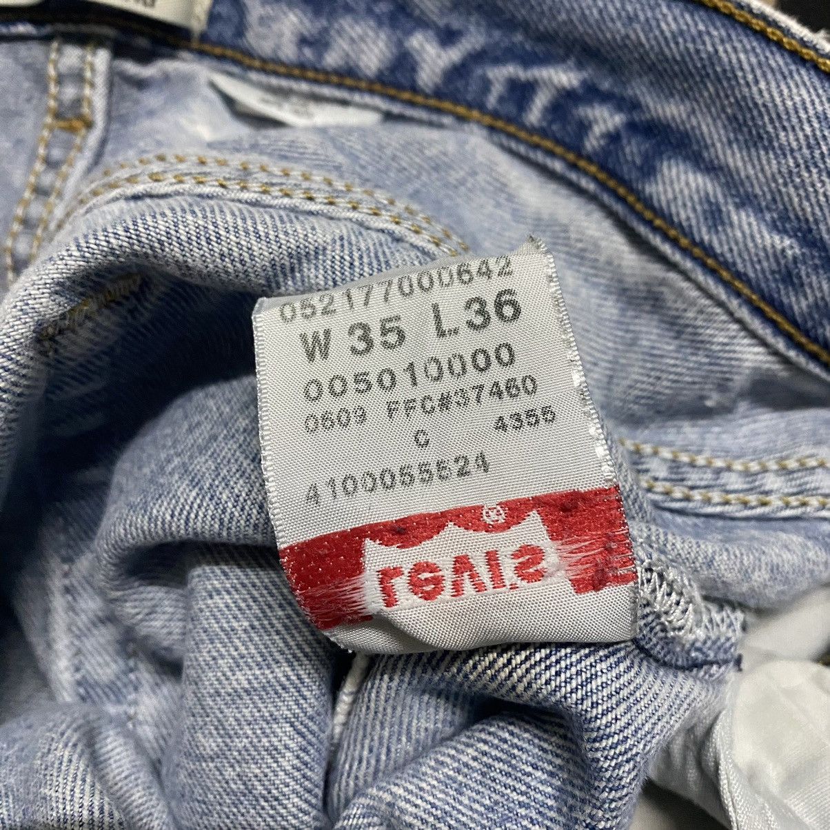 Levi's Vintage Levis 501 Sky Blue Nice Faded Jeans 34x32 Size US 34 / EU 50 - 22 Thumbnail