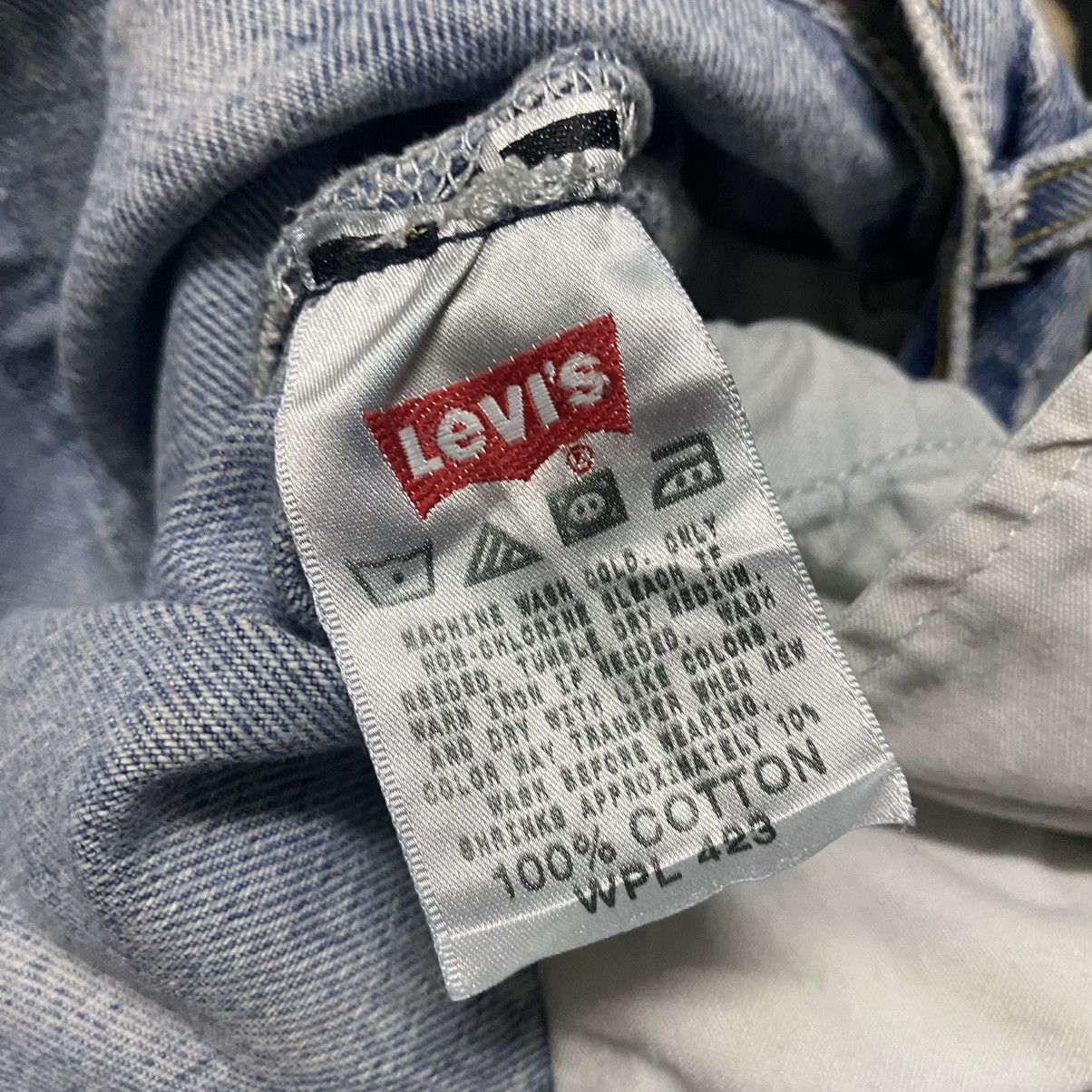 Levi's Vintage Levis 501 Sky Blue Nice Faded Jeans 34x32 Size US 34 / EU 50 - 21 Thumbnail