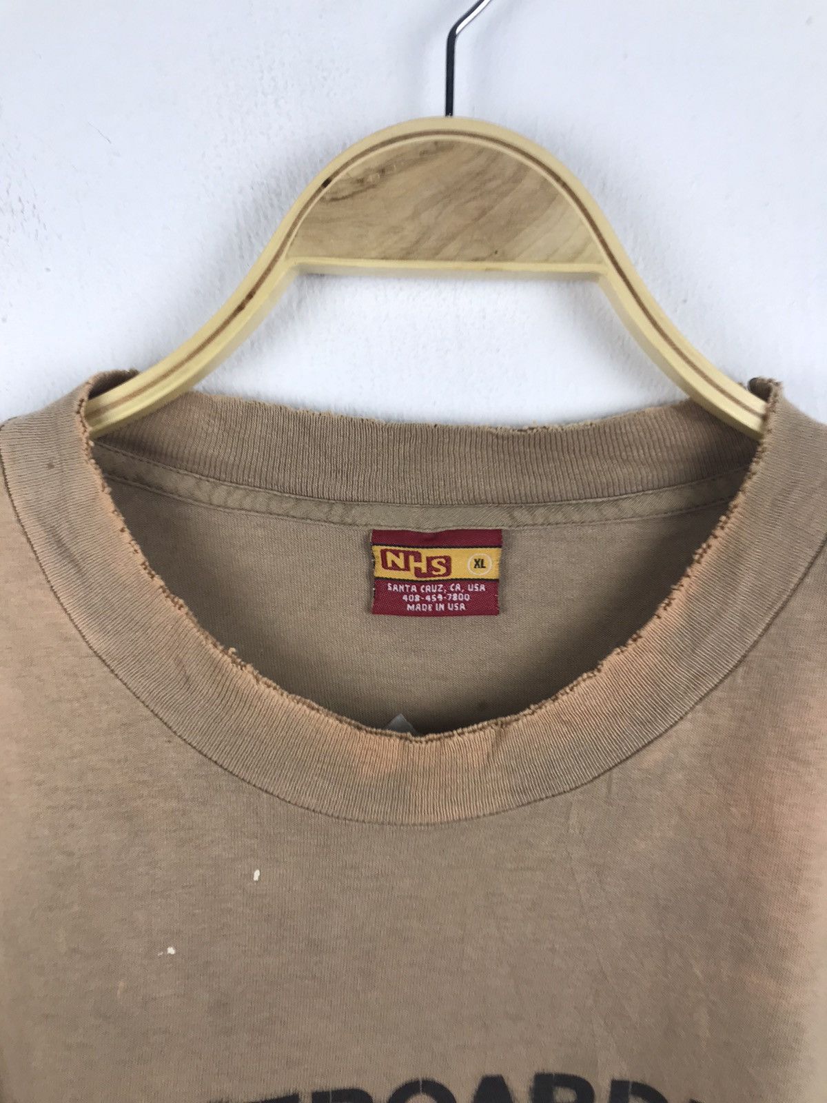 Santa Cruz Skateboards 90s OG Santa Cruz Statement Tee Distressed Size US XL / EU 56 / 4 - 4 Thumbnail