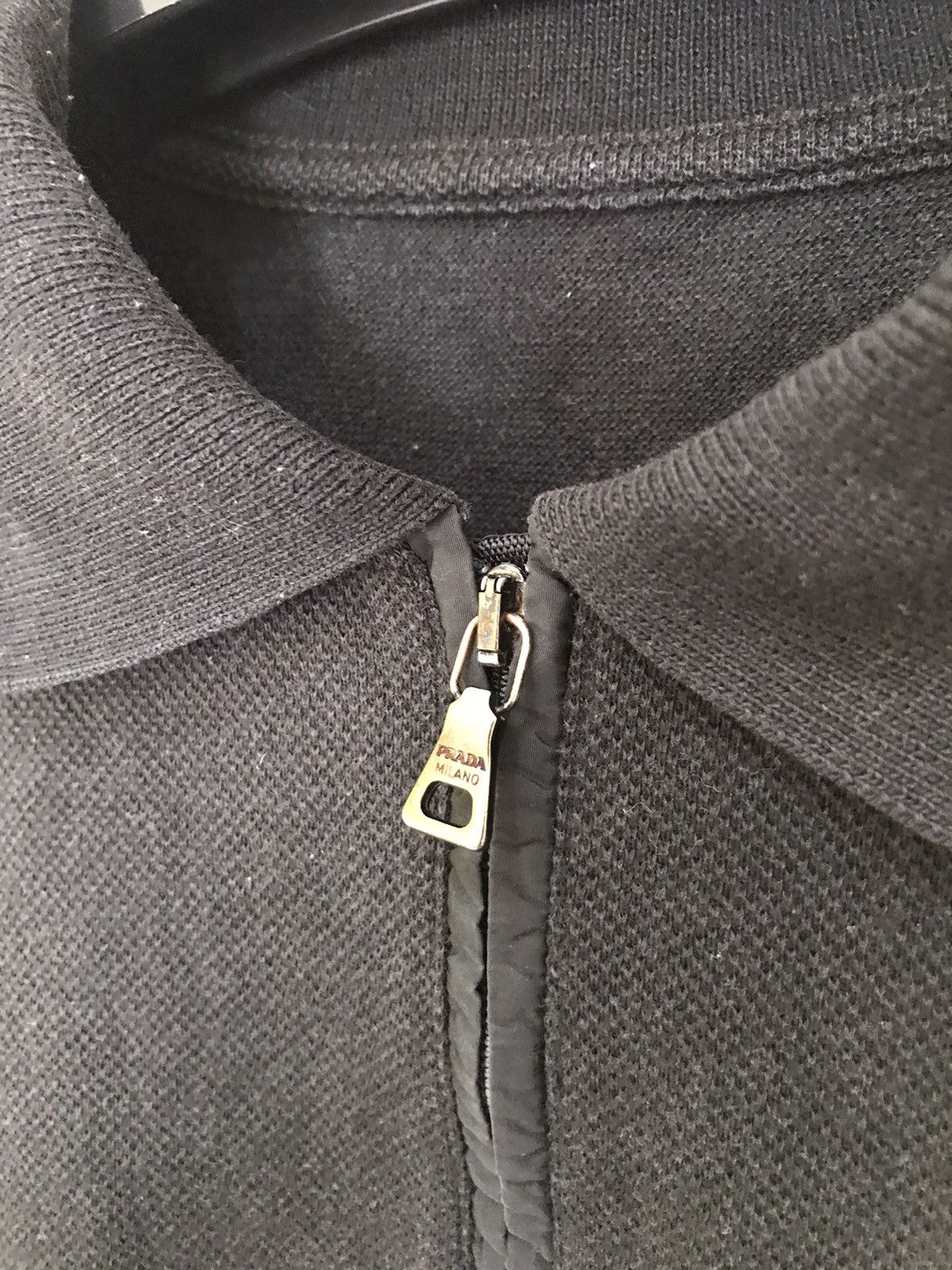 Prada Prada Collar Zipper Black Shirt Size US M / EU 48-50 / 2 - 3 Thumbnail
