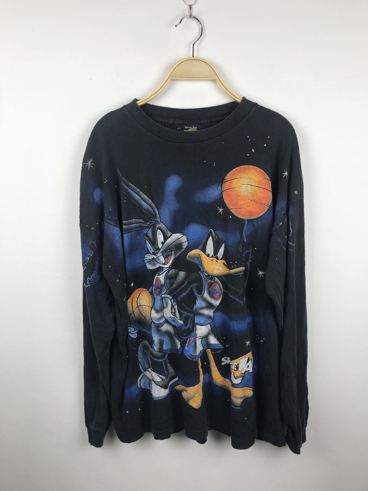 Vintage × Warner Bros Vintage Space Jam long-sleeved T shirt Size US XL / EU 56 / 4 - 1 Thumbnail