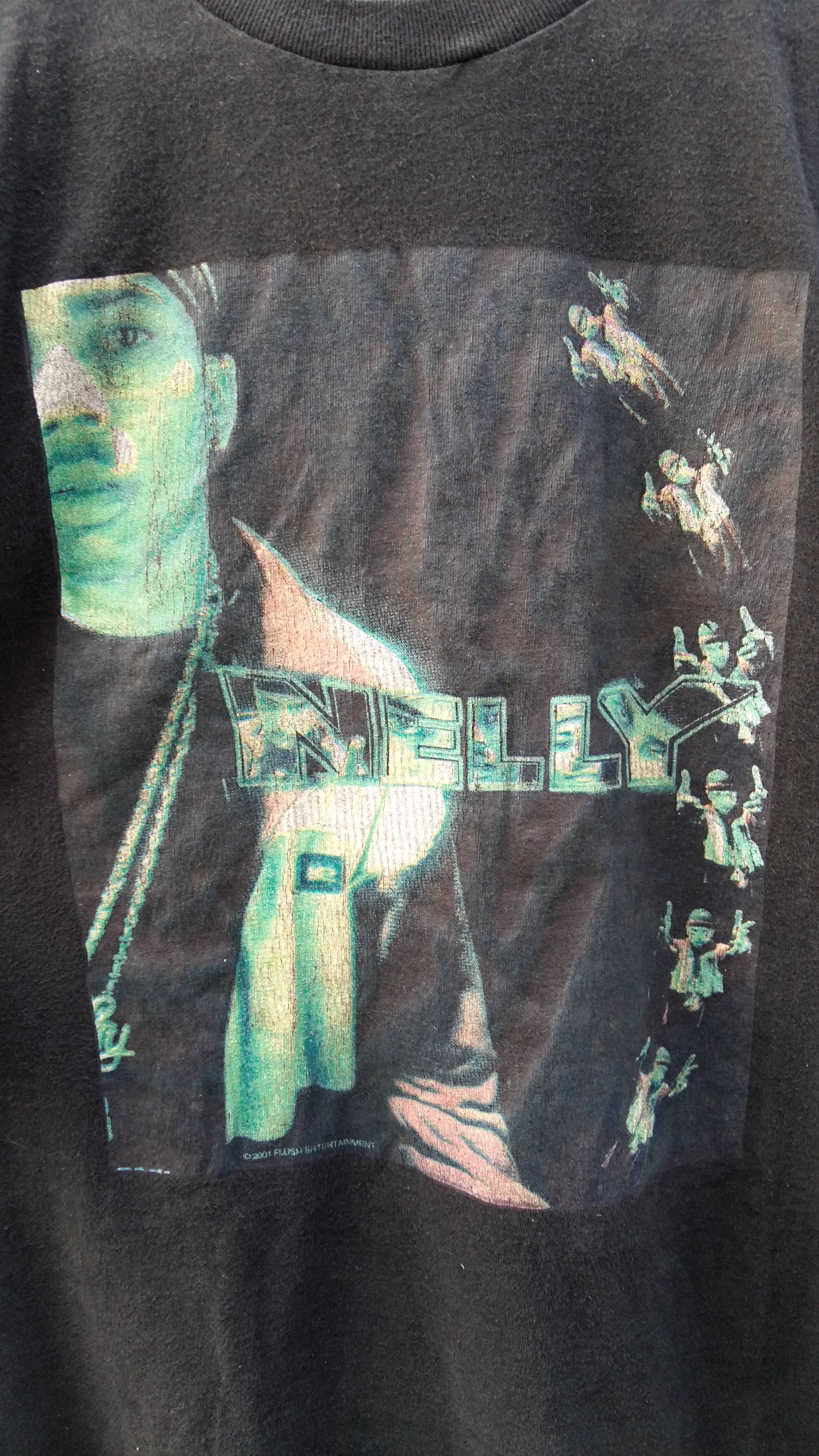 Band Tees × Rap Tees × Vintage Rare!! Vintage 2001 Nelly Rappers Tshirt Size US M / EU 48-50 / 2 - 3 Thumbnail