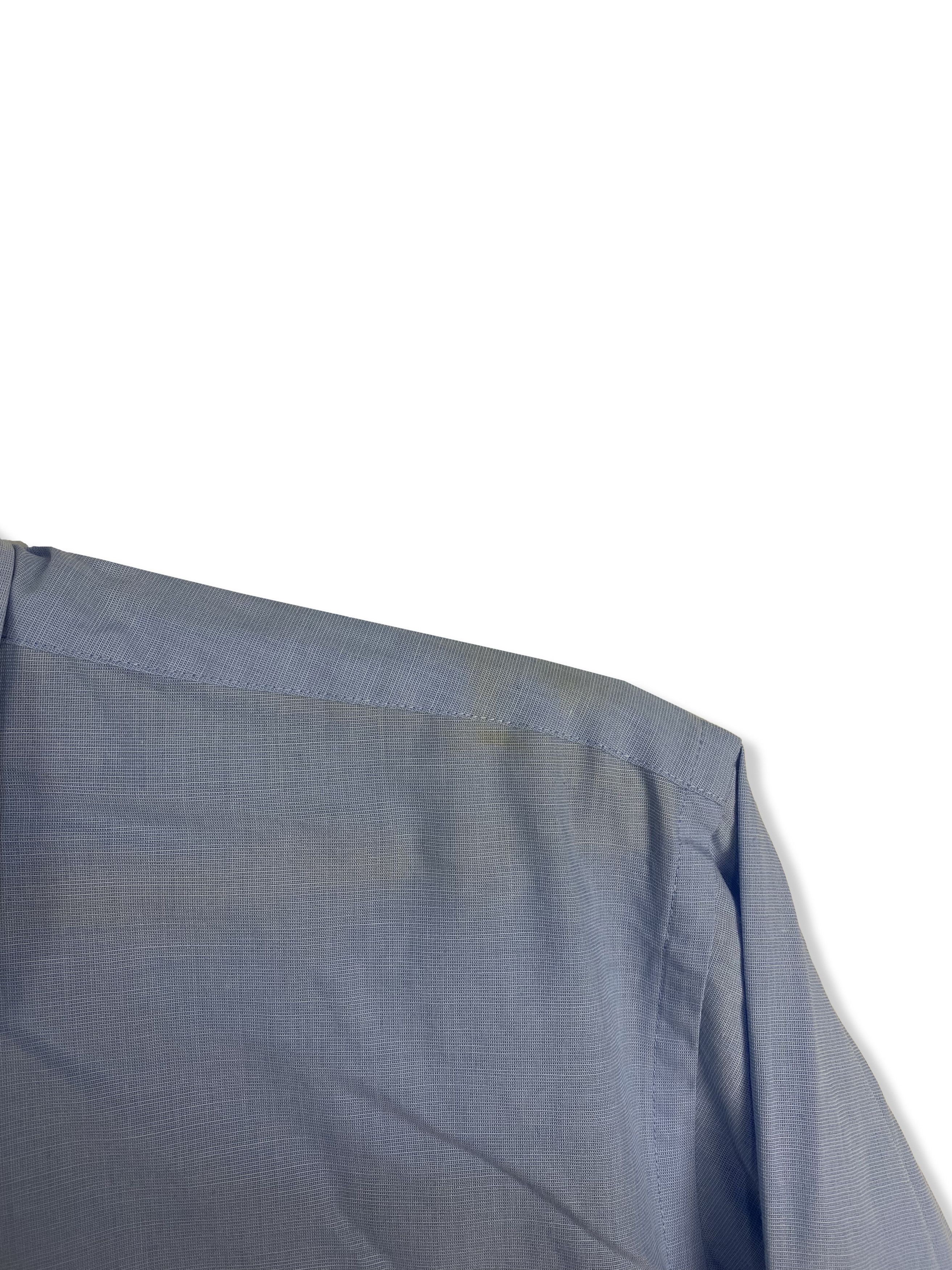 Balmain Vintage BALMAIN Plain Blue Button Up Shirt M397 Size US L / EU 52-54 / 3 - 6 Thumbnail