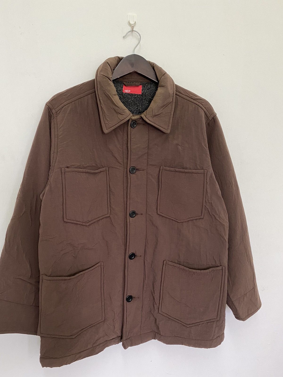 Japanese Brand × Vintage Offer🔥Vintage Utility Fatigue Chore Jacket Lining Fleece Size US L / EU 52-54 / 3 - 3 Thumbnail