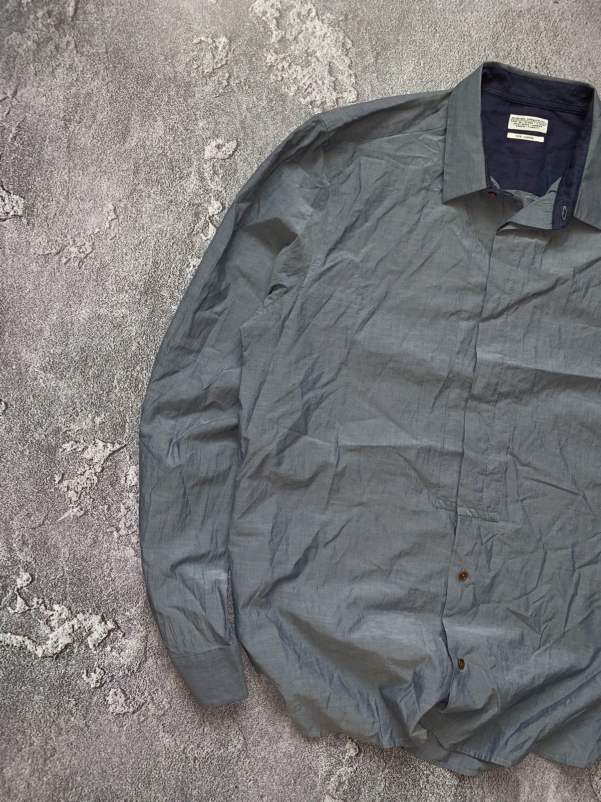Allsaints × Vintage Allsaints L button up shirt polo long sleeve casual Size US L / EU 52-54 / 3 - 3 Thumbnail