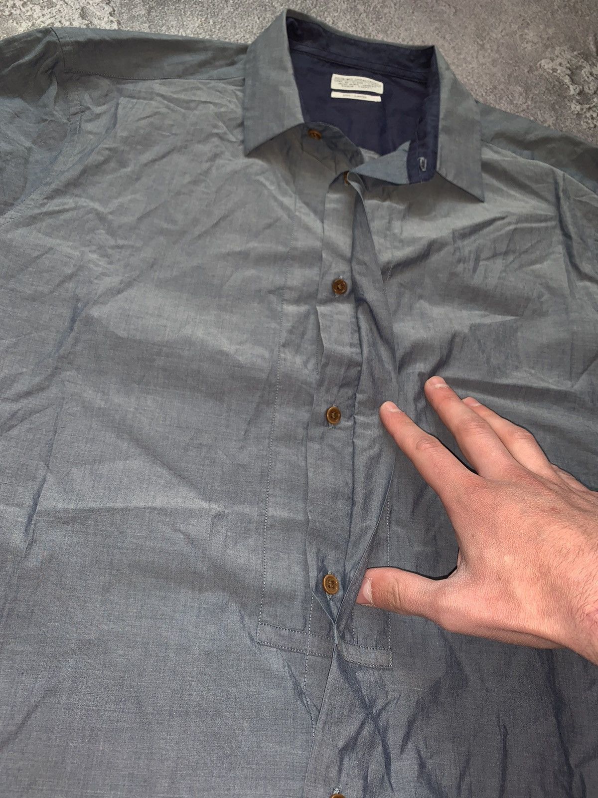 Allsaints × Vintage Allsaints L button up shirt polo long sleeve casual Size US L / EU 52-54 / 3 - 6 Thumbnail