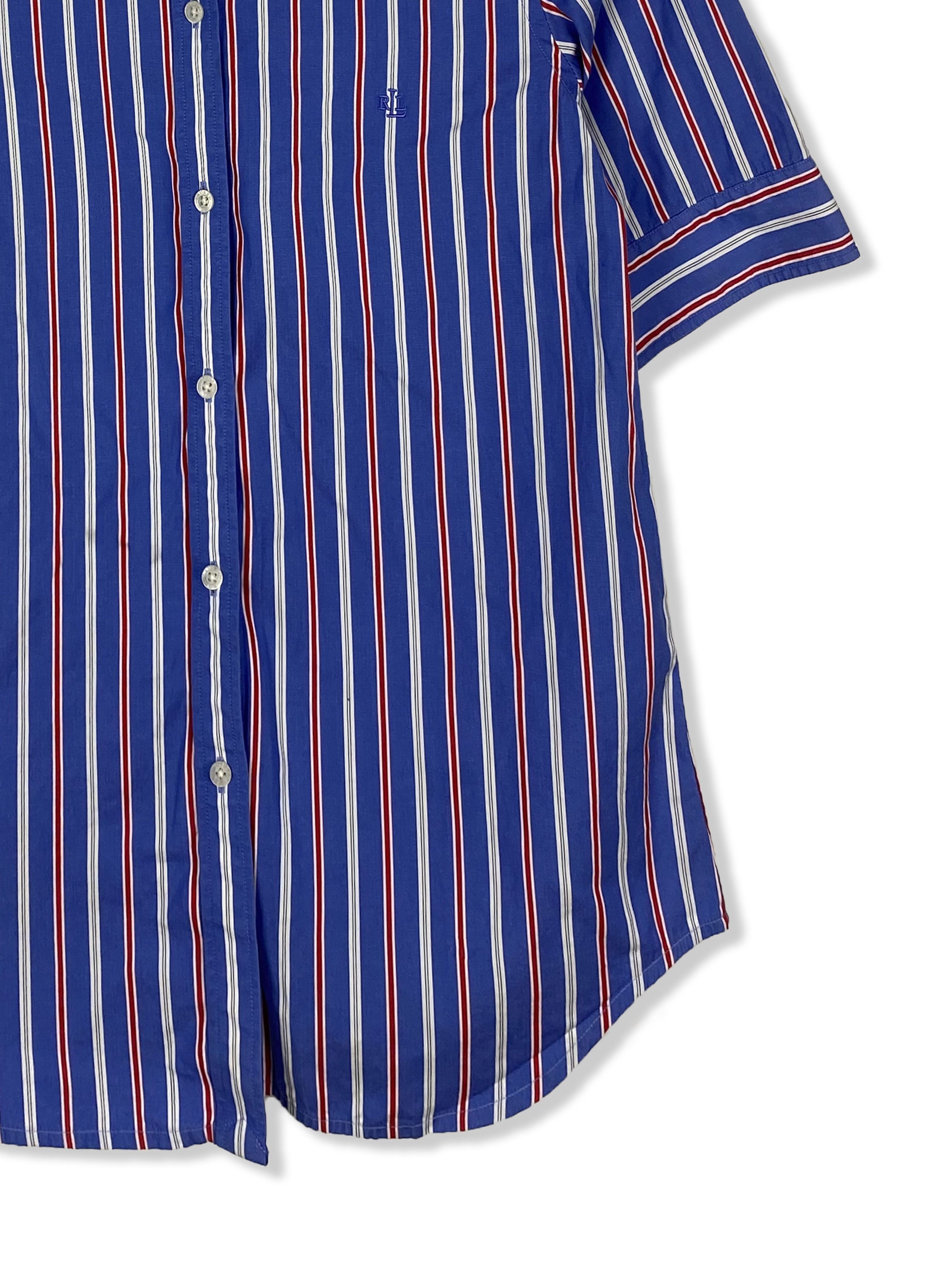 Lauren Ralph Lauren Vintage RALPH LAUREN Striped Short Sleeved Shirt M412 Size US S / EU 44-46 / 1 - 2 Thumbnail