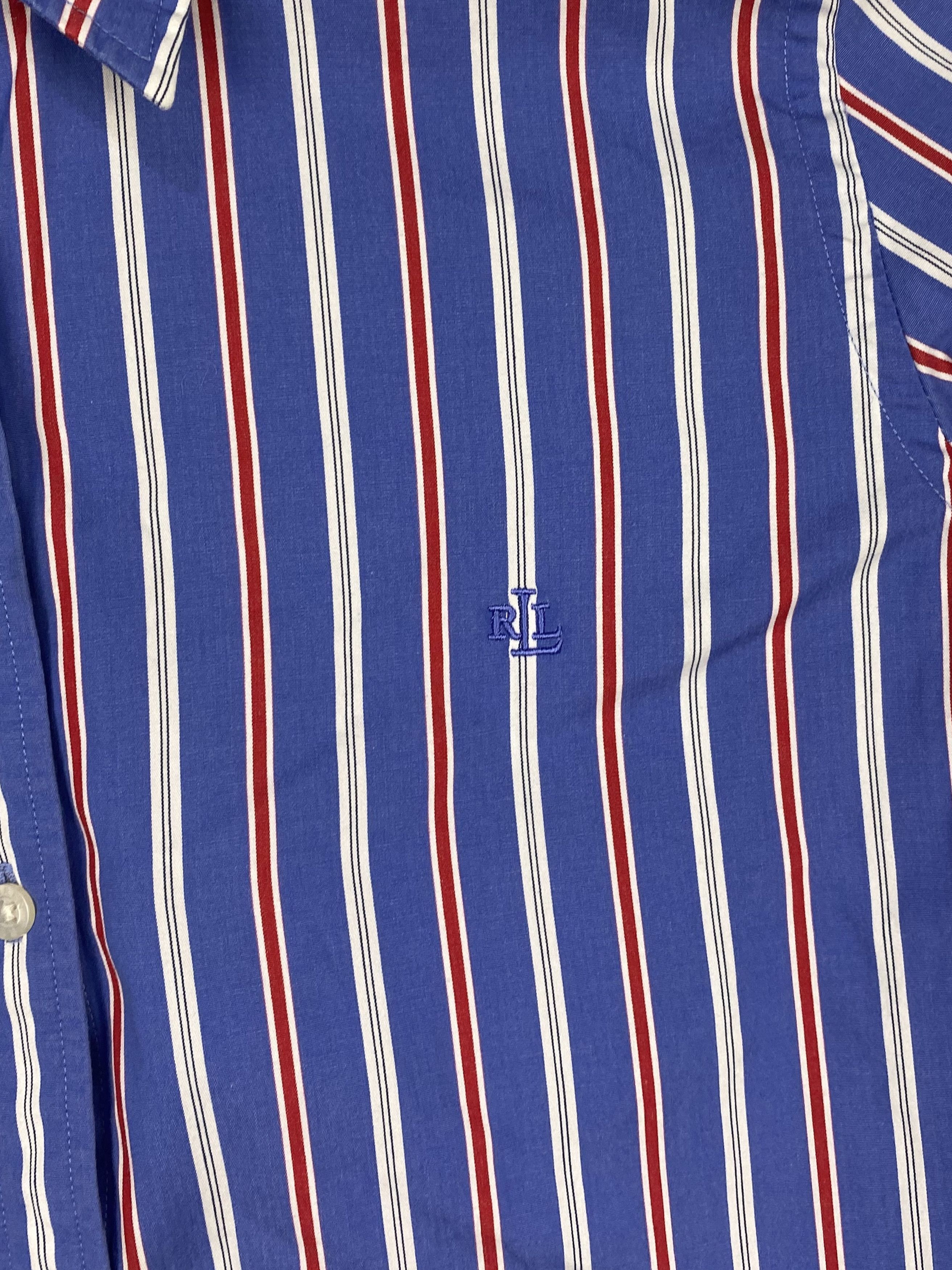 Lauren Ralph Lauren Vintage RALPH LAUREN Striped Short Sleeved Shirt M412 Size US S / EU 44-46 / 1 - 5 Thumbnail