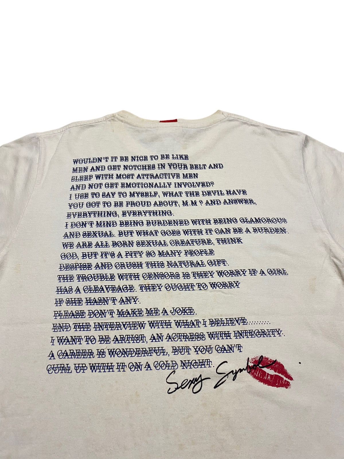 Band Tees × Vintage Vintage Marilyn Monroe Shirt. #D Size US L / EU 52-54 / 3 - 4 Thumbnail