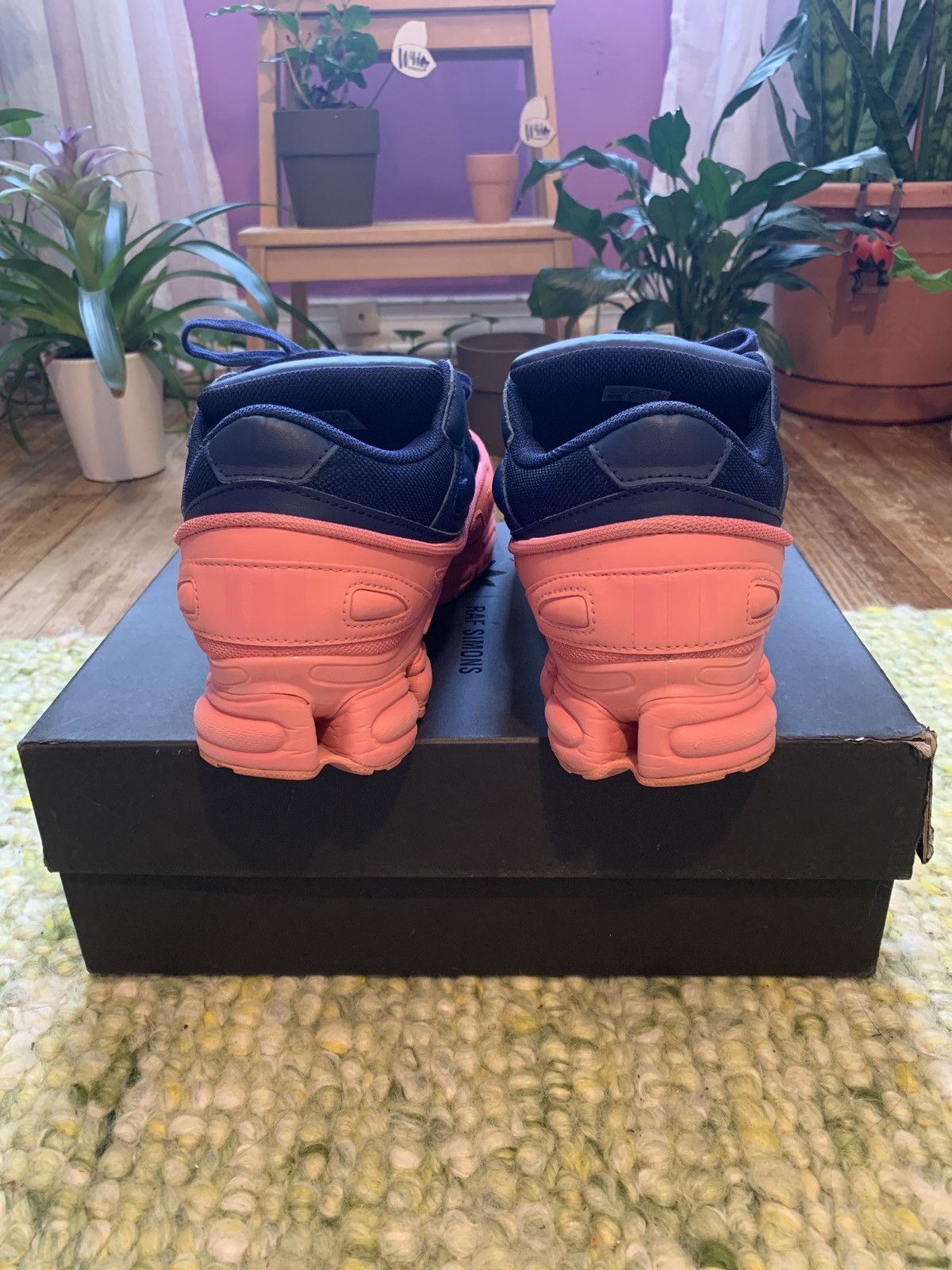 Adidas × Raf Simons × Raf by Raf Simons RAF Simons x Adidas Ozweego Tactile Rose/Dark Blue Sneakers Size US 11.5 / EU 44-45 - 4 Thumbnail