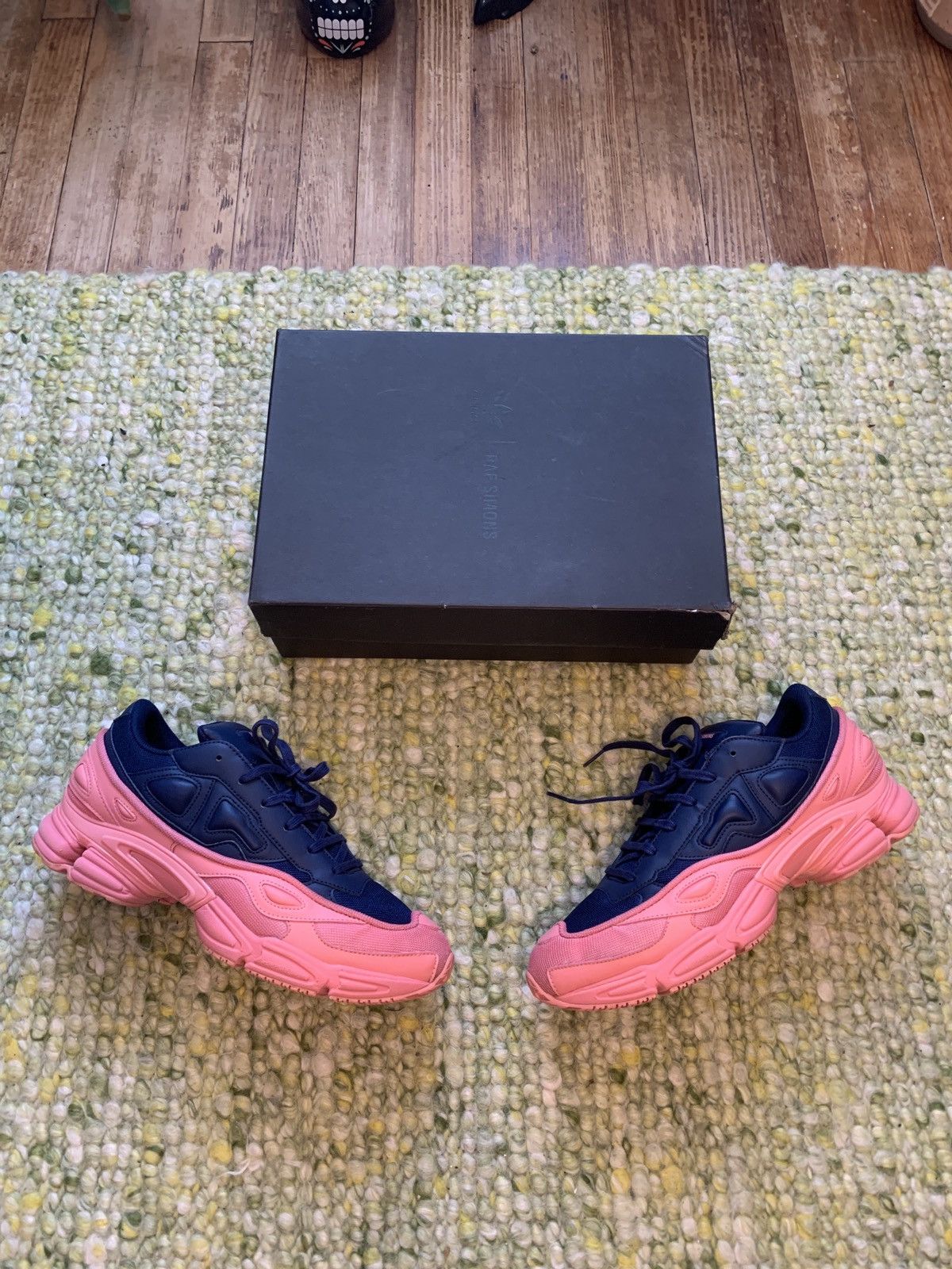 Adidas × Raf Simons × Raf by Raf Simons RAF Simons x Adidas Ozweego Tactile Rose/Dark Blue Sneakers Size US 11.5 / EU 44-45 - 6 Thumbnail