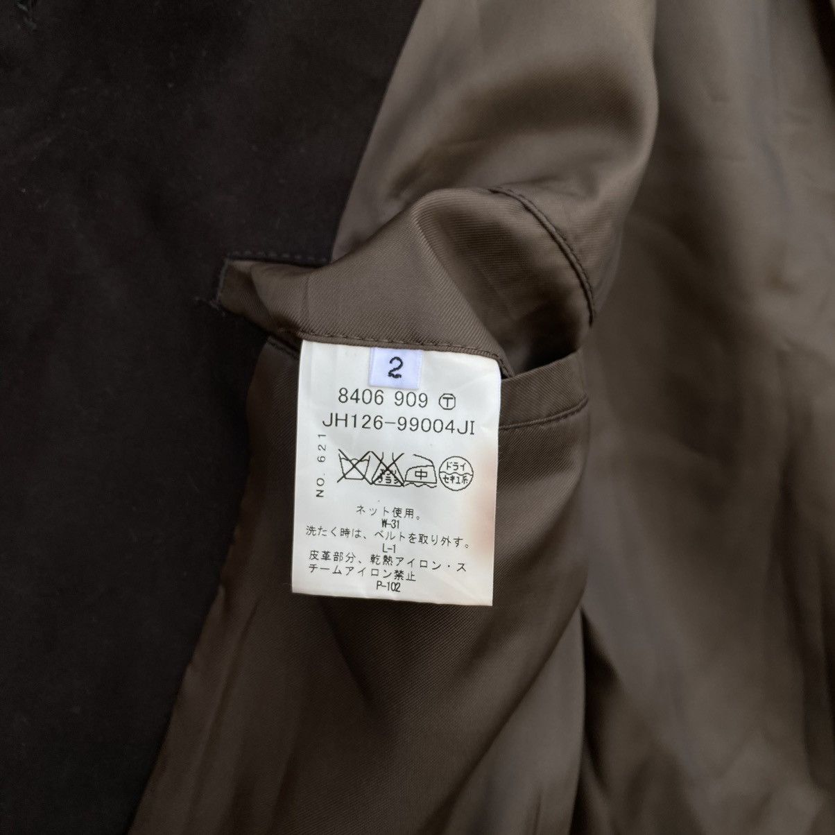 Boycott × Issey Miyake × Japanese Brand Rare Boycott Japan Parkas/Trench Coat Cowhide Buckle Sz 2 Size US M / EU 48-50 / 2 - 8 Thumbnail