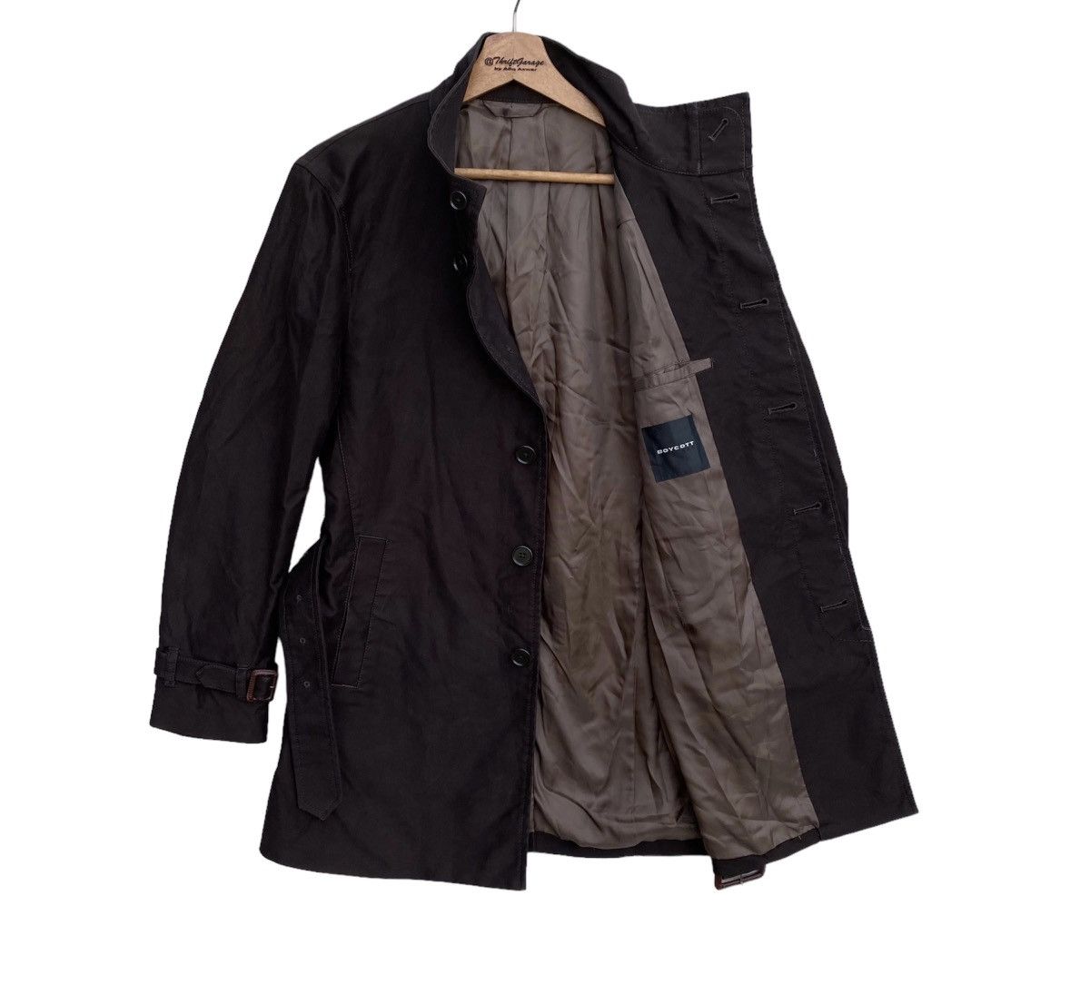 Boycott × Issey Miyake × Japanese Brand Rare Boycott Japan Parkas/Trench Coat Cowhide Buckle Sz 2 Size US M / EU 48-50 / 2 - 7 Thumbnail