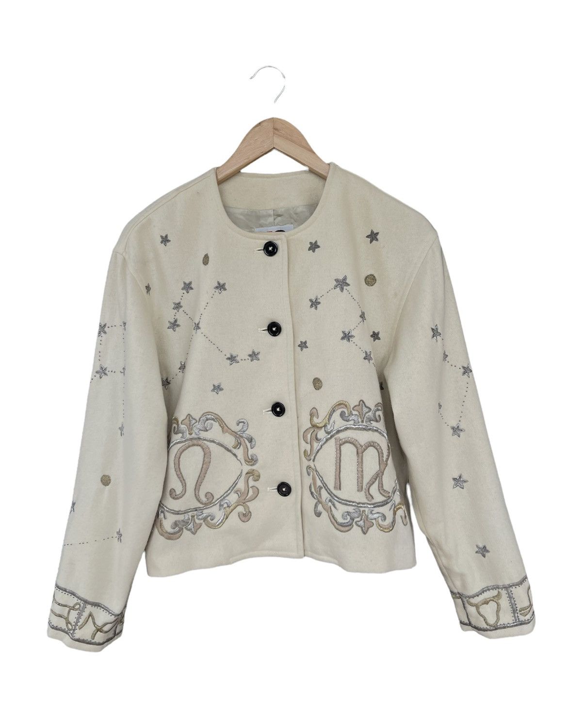 Tsumori Chisato Vintage I.S by ISSEY MIYAKE Embroidered Cardigan Size M / US 6-8 / IT 42-44 - 1 Thumbnail