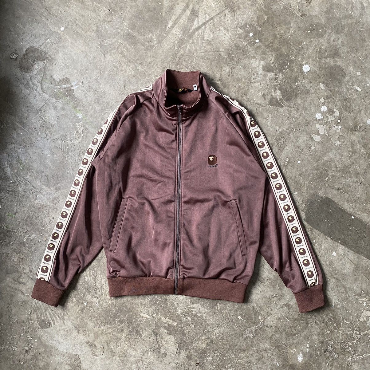 image of Bape - Nigo - OG Mad Ape Track Jacket in Brown, Men's (Size Small)