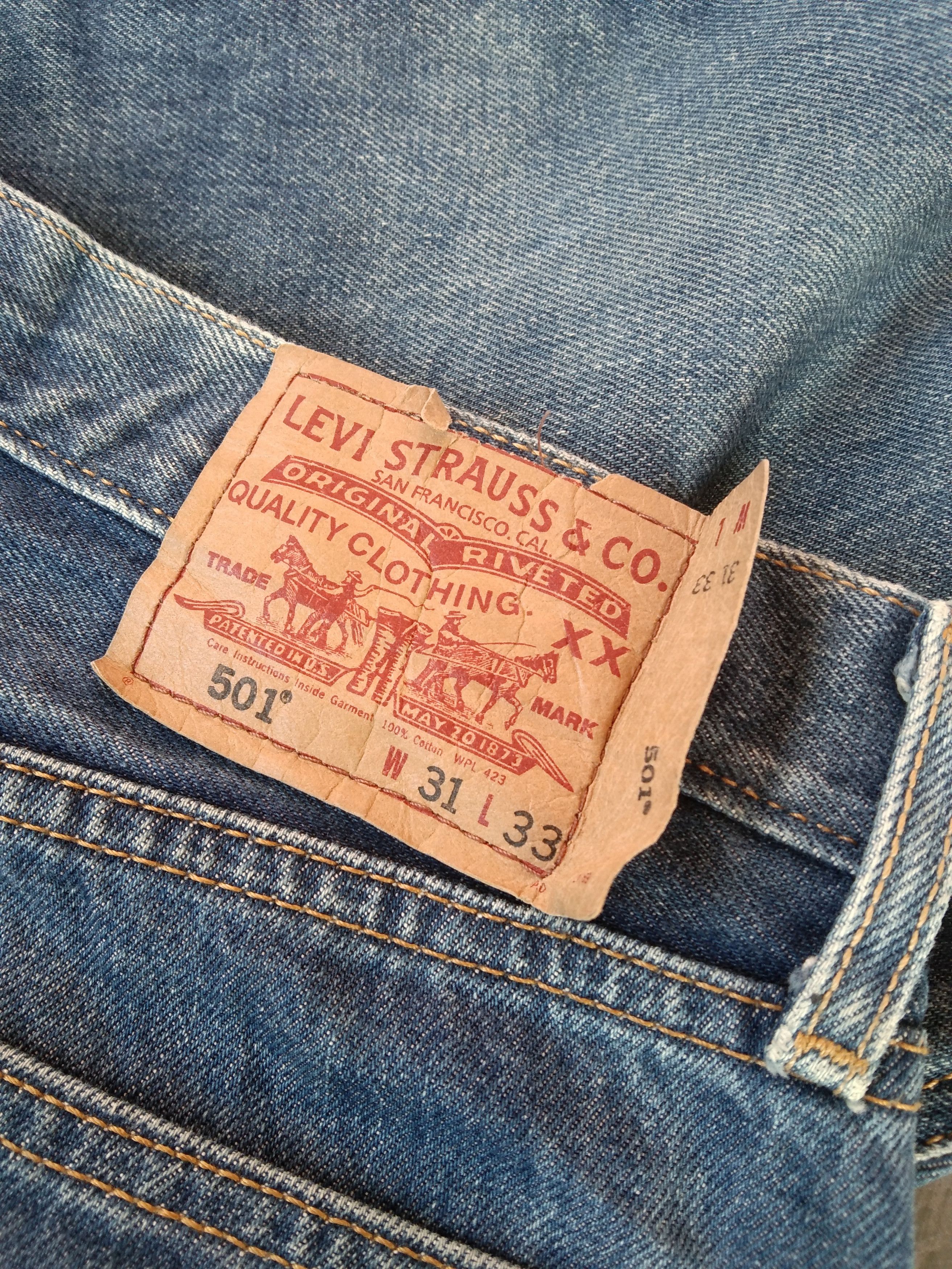 Levi's × Vintage Vintage Levis 501 Distressed Jeans 30x30 Size US 30 / EU 46 - 5 Thumbnail