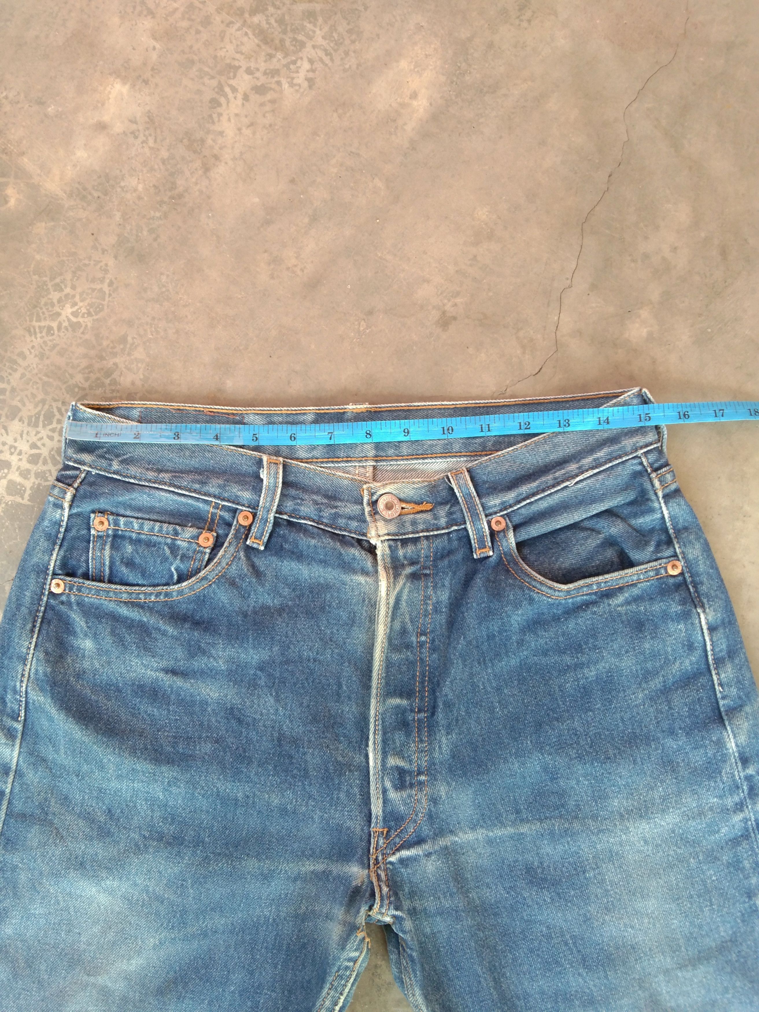 Levi's × Vintage Vintage Levis 501 Distressed Jeans 30x30 Size US 30 / EU 46 - 10 Thumbnail