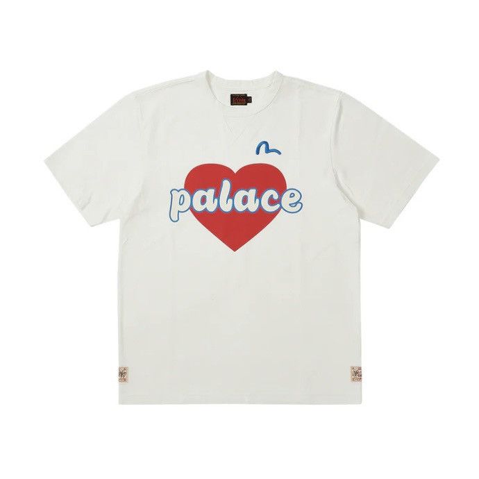 PALACE EVISU HEART T-SHIRT (WHITE)