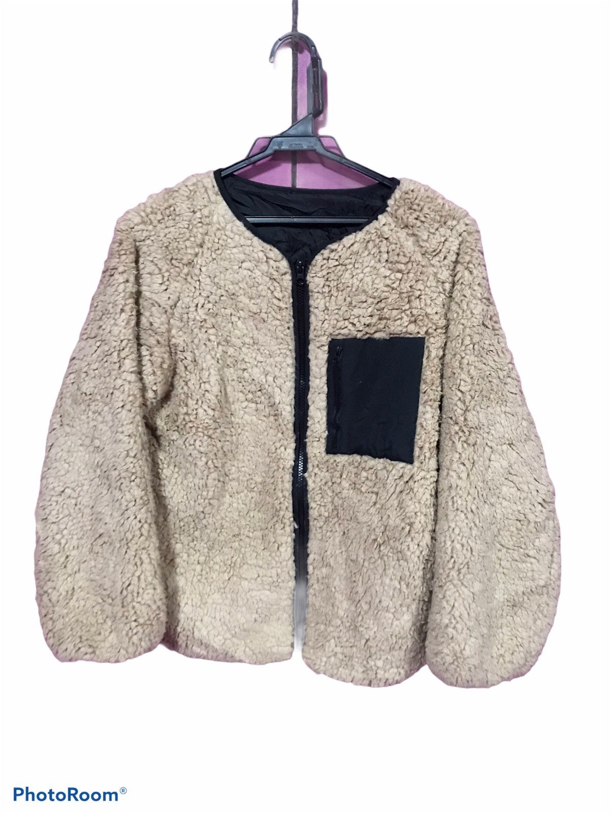 ALRLY MOMO CREAM SIZE M JACKET FLEECE