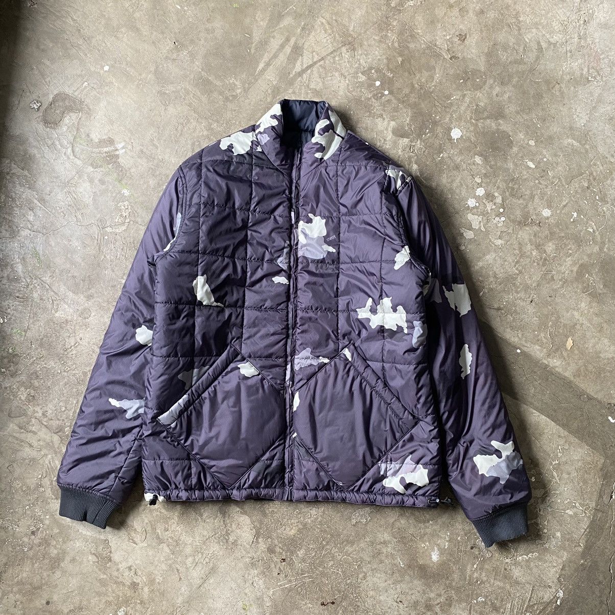 image of Stussy - Vintage - Reversible Thinsulate Down Jacket in Black/Navy, Men's (Size Large)