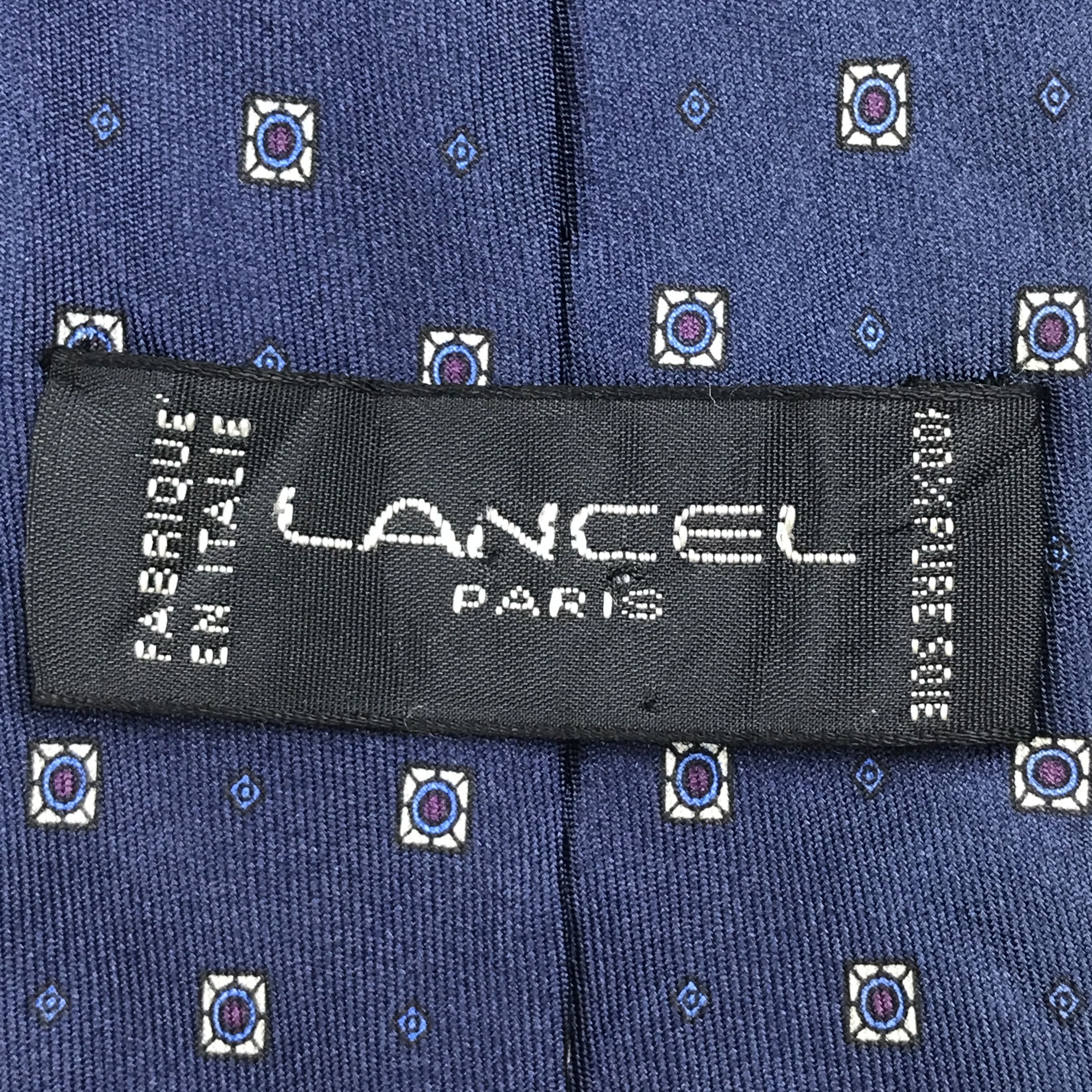 Lancel × Vintage IC304 Vintage Lancel Necktie Pure Silk Size ONE SIZE - 9 Thumbnail
