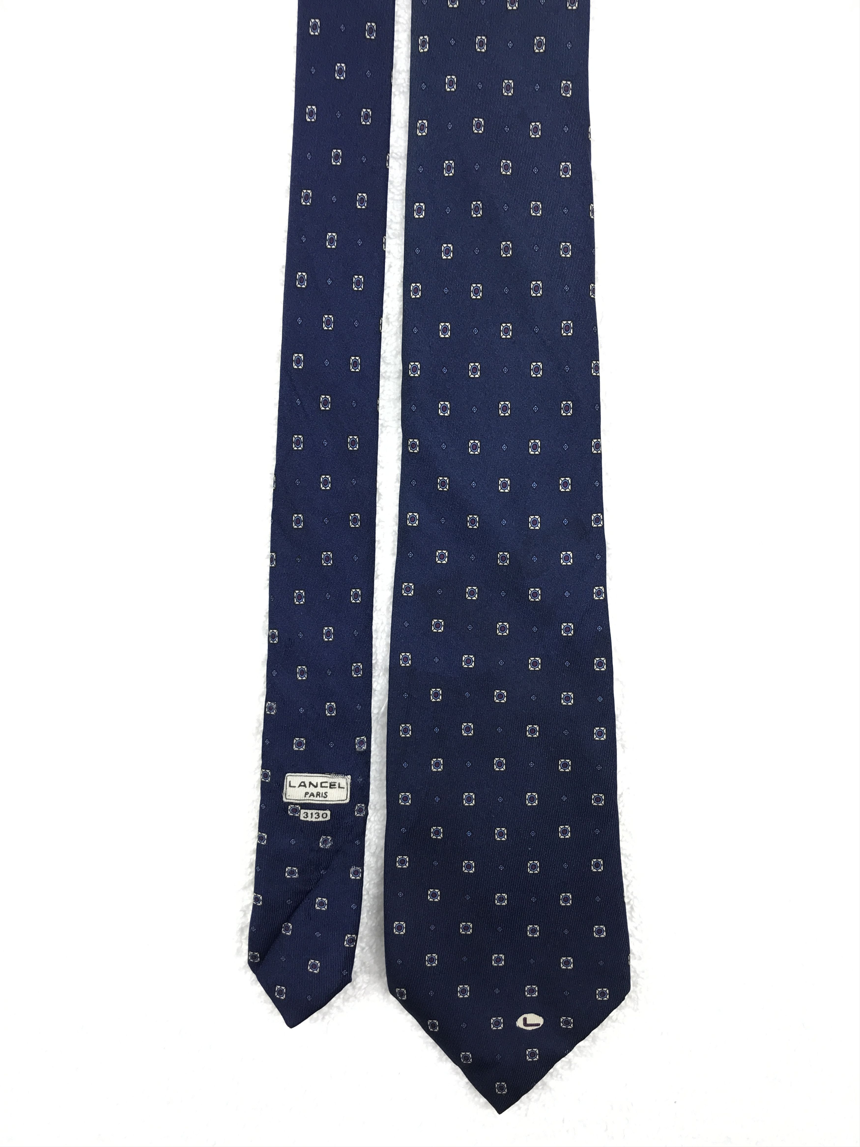 Lancel × Vintage IC304 Vintage Lancel Necktie Pure Silk Size ONE SIZE - 3 Thumbnail