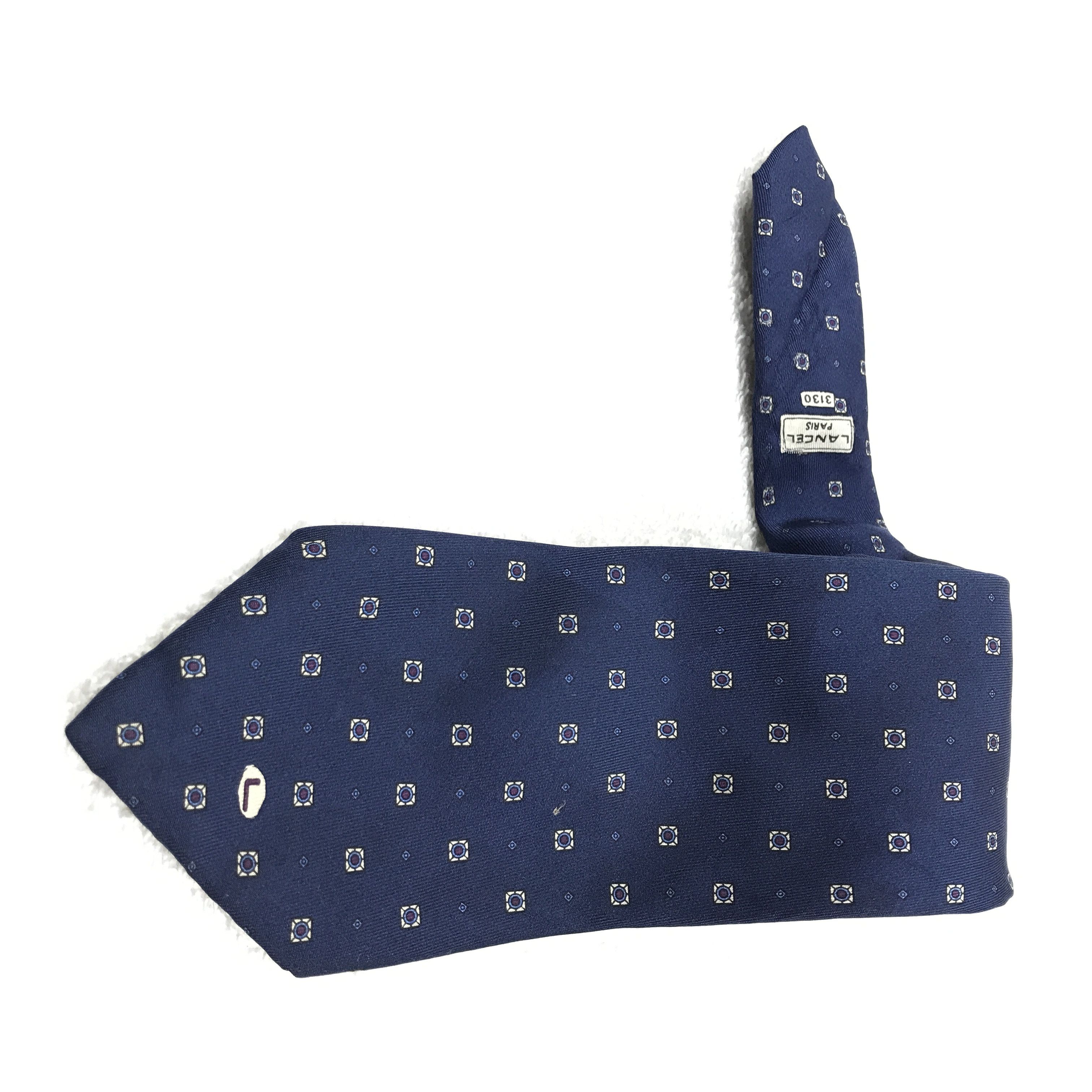 Lancel × Vintage IC304 Vintage Lancel Necktie Pure Silk Size ONE SIZE - 1 Thumbnail