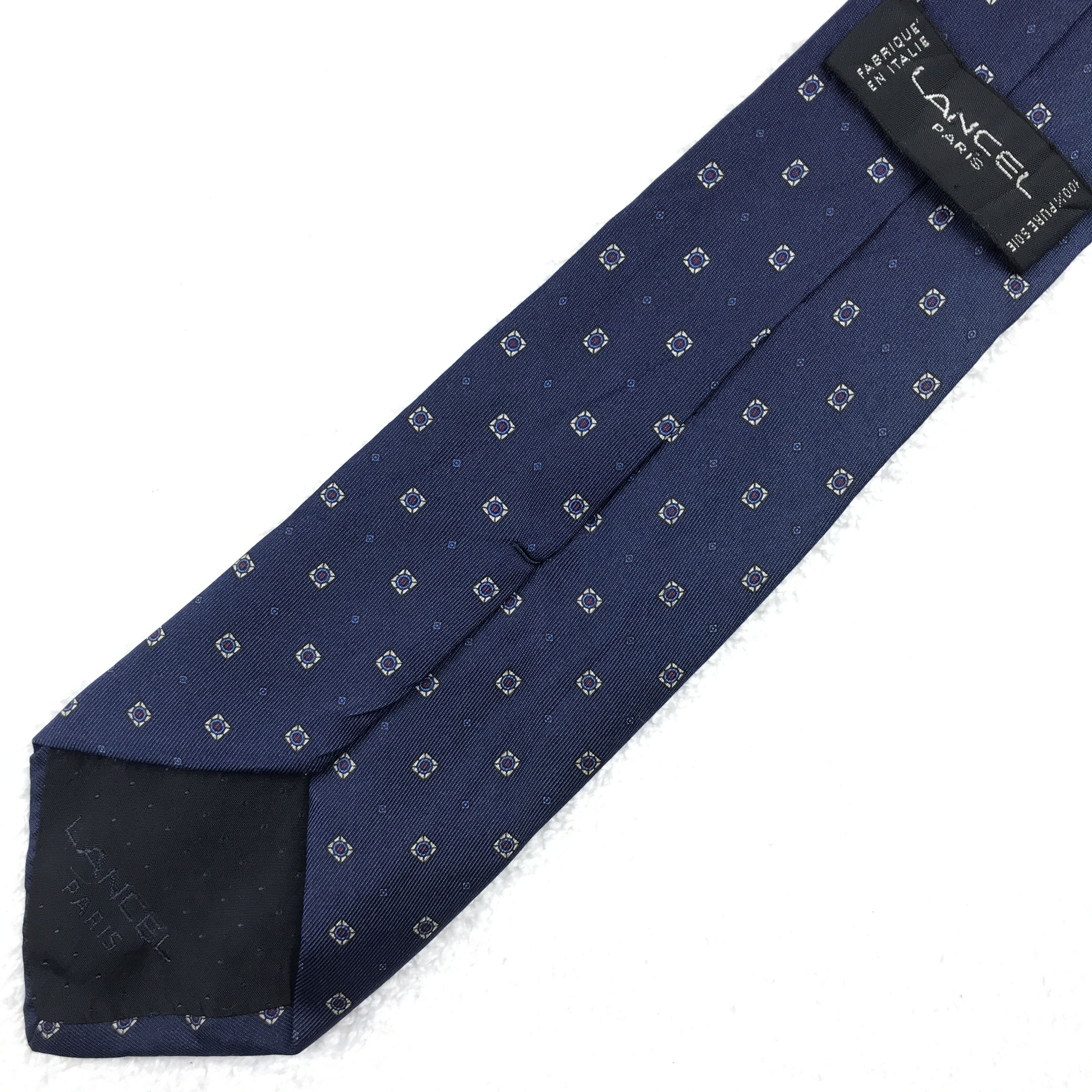 Lancel × Vintage IC304 Vintage Lancel Necktie Pure Silk Size ONE SIZE - 6 Thumbnail
