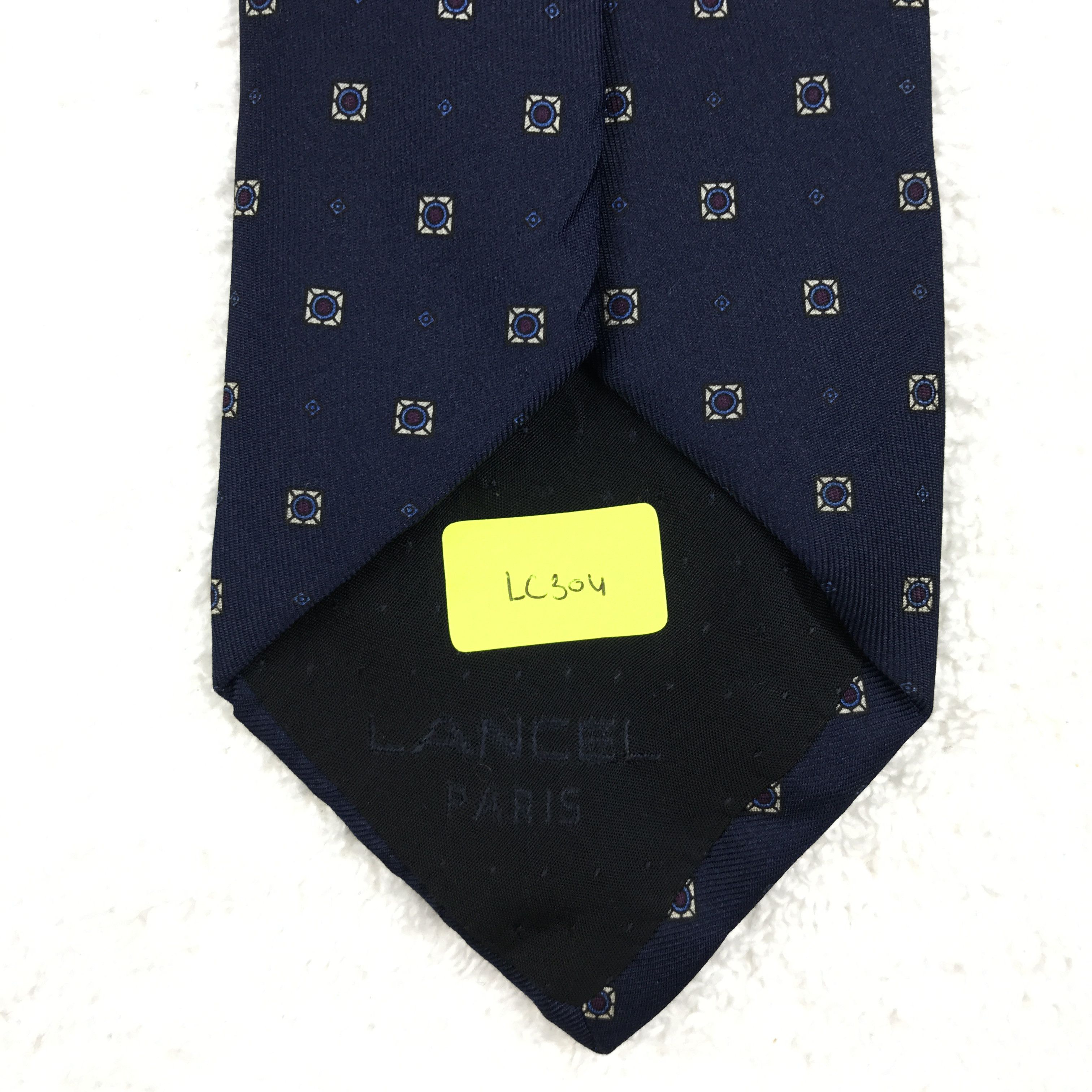 Lancel × Vintage IC304 Vintage Lancel Necktie Pure Silk Size ONE SIZE - 11 Thumbnail