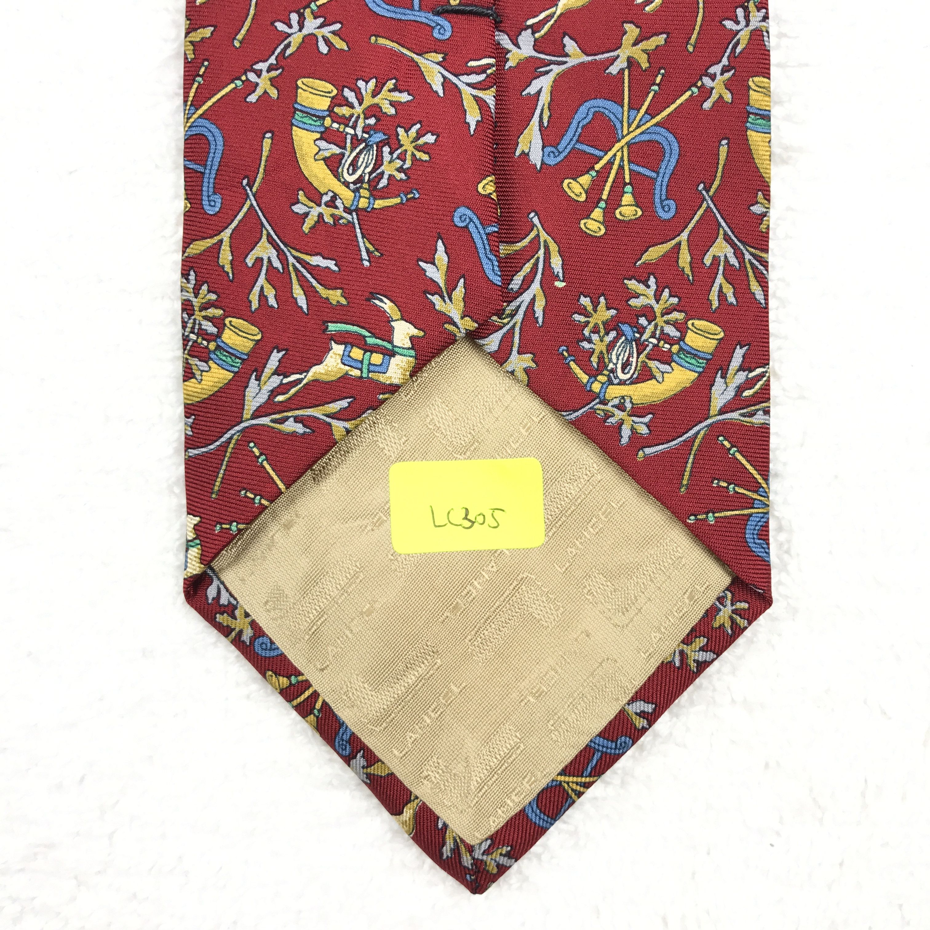 Lancel LC305 Vintage Lancel Necktie Pure Silk Size ONE SIZE - 13 Thumbnail