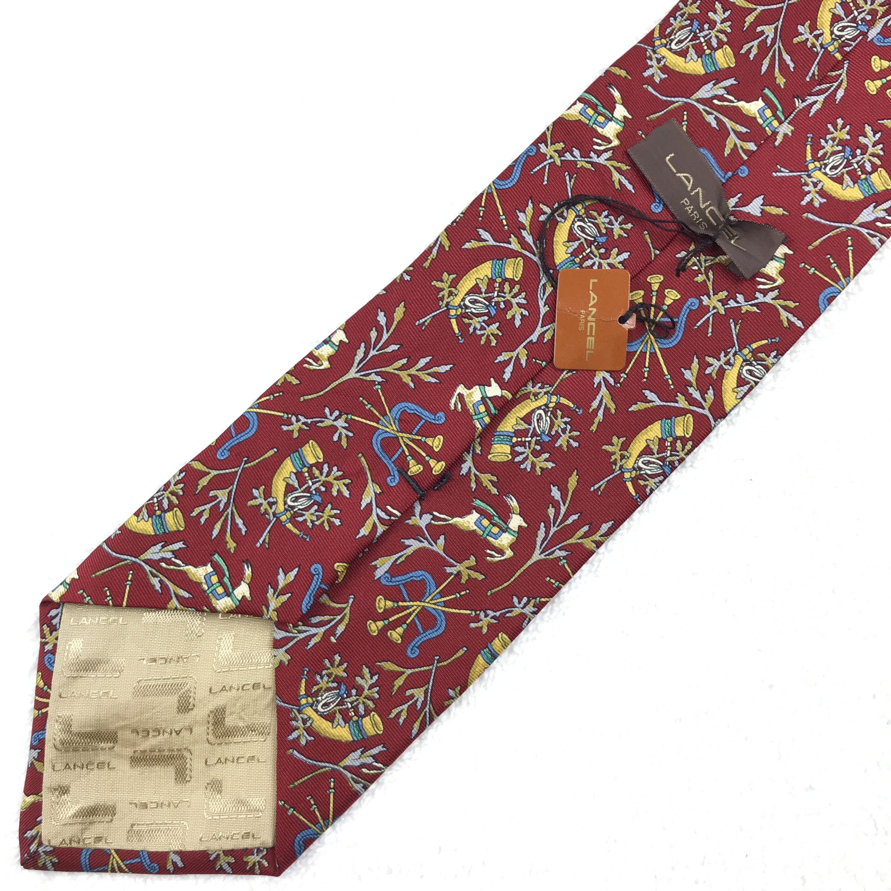 Lancel LC305 Vintage Lancel Necktie Pure Silk Size ONE SIZE - 6 Thumbnail