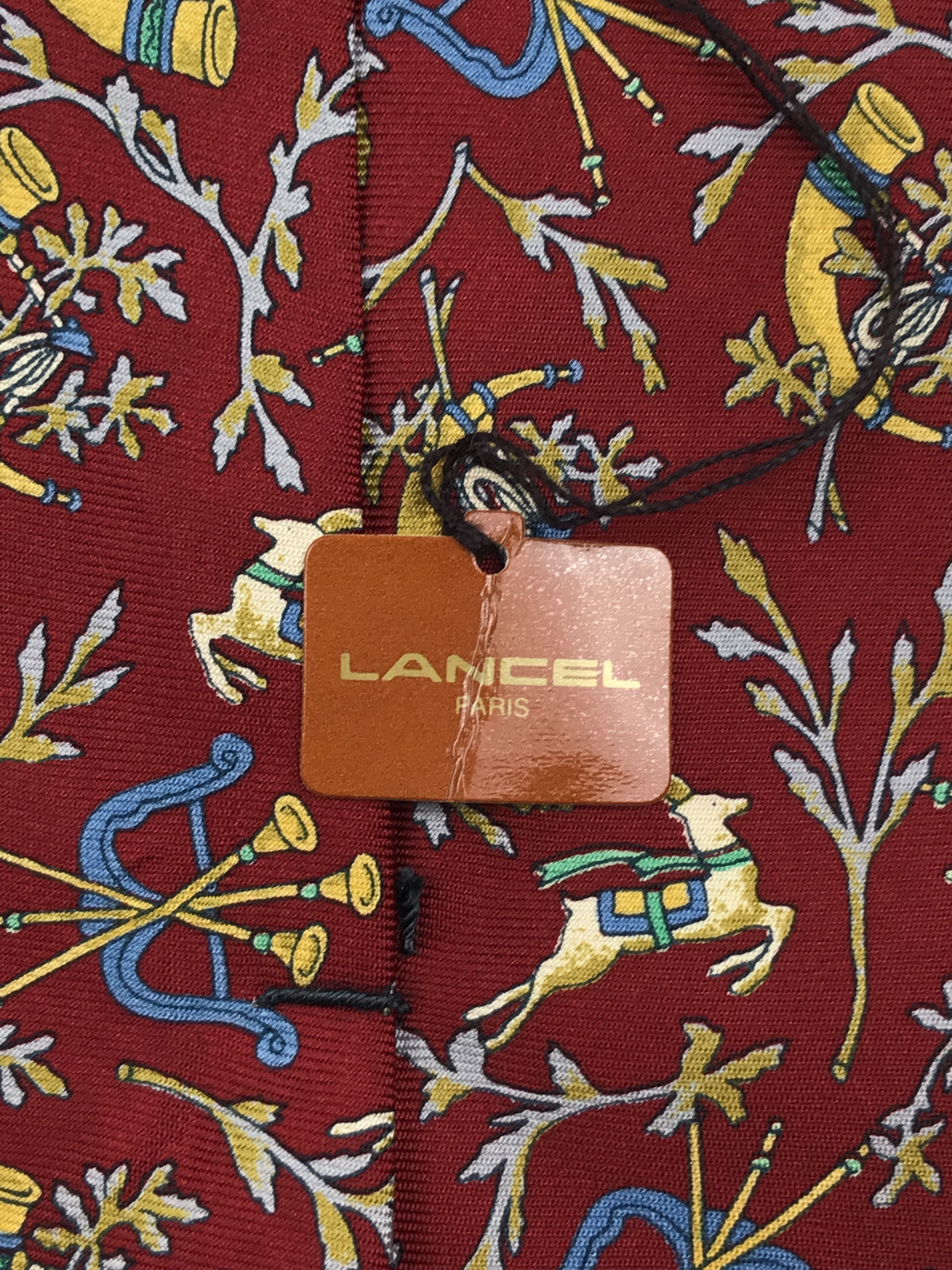 Lancel LC305 Vintage Lancel Necktie Pure Silk Size ONE SIZE - 11 Thumbnail