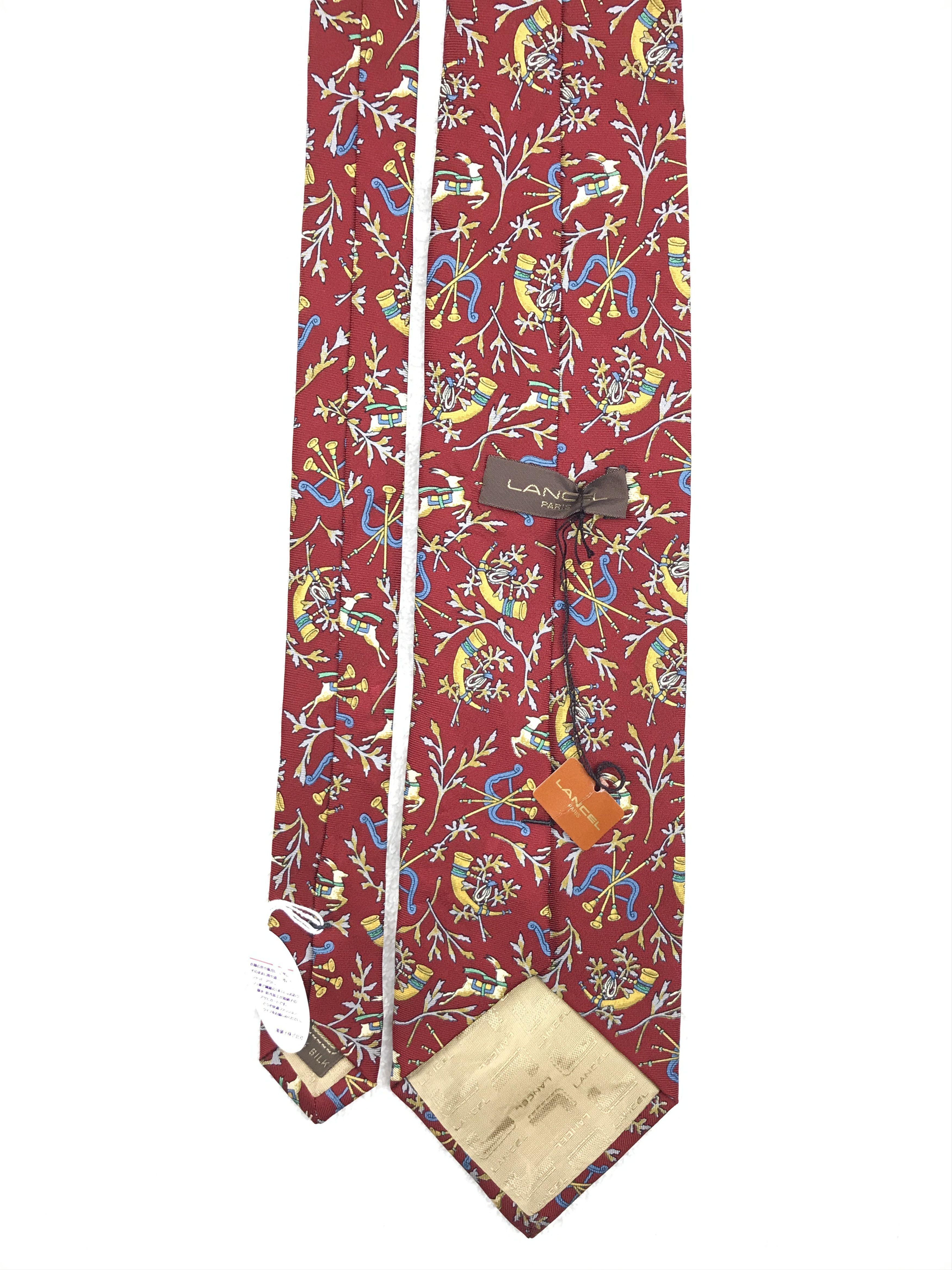 Lancel LC305 Vintage Lancel Necktie Pure Silk Size ONE SIZE - 4 Thumbnail