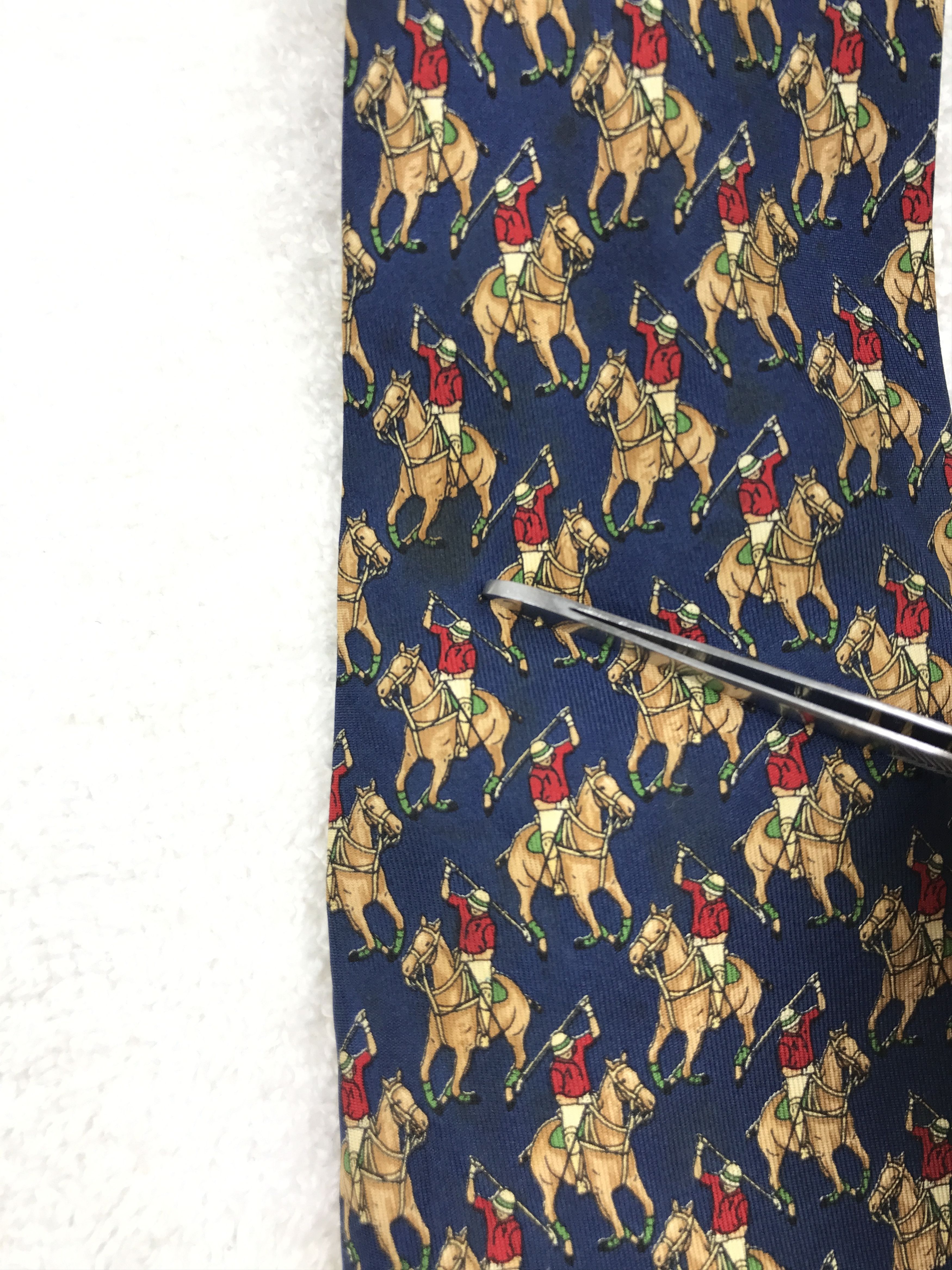 Designer × Lancel × Vintage LC302 Vintage Lancel Necktie Pure Silk Size ONE SIZE - 9 Thumbnail