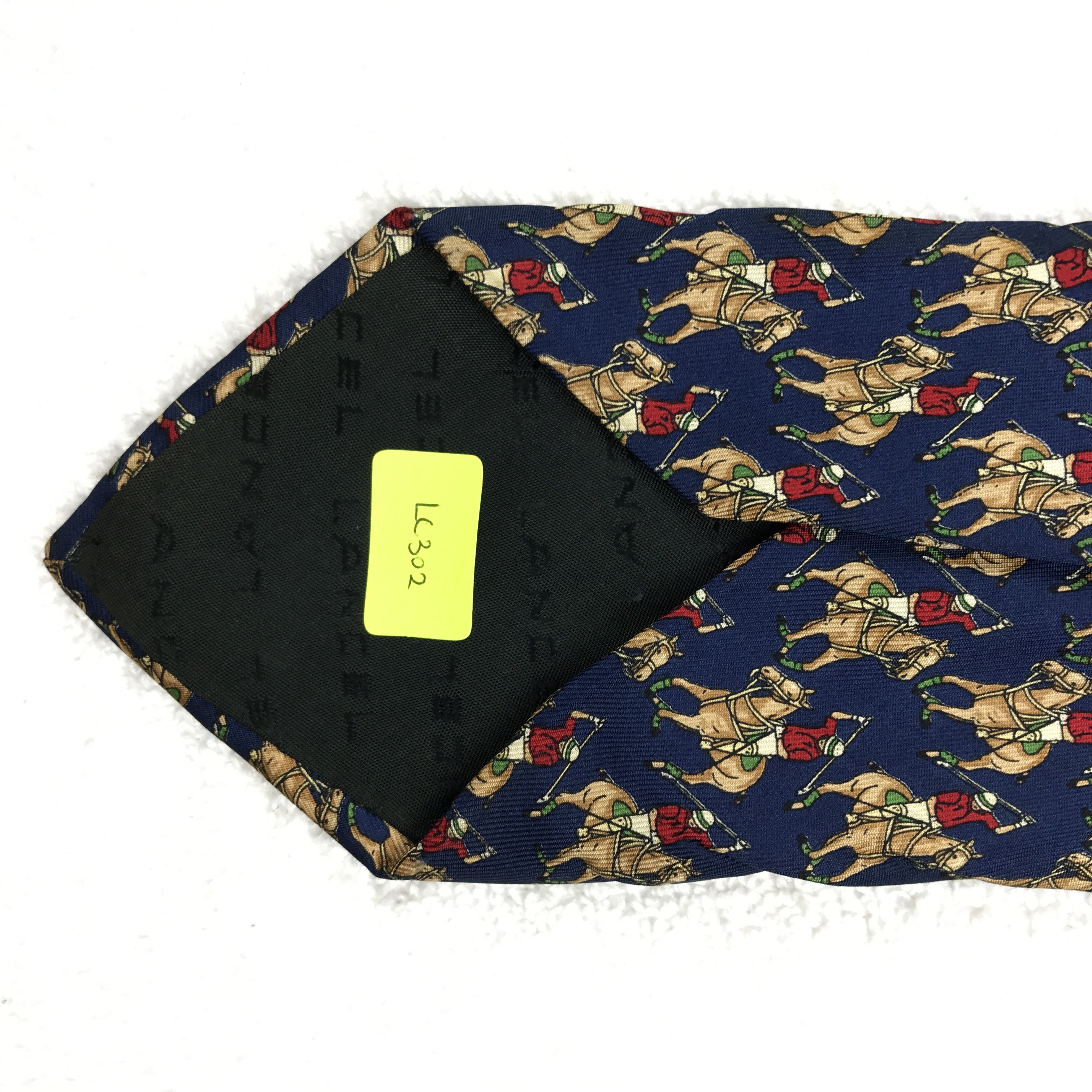 Designer × Lancel × Vintage LC302 Vintage Lancel Necktie Pure Silk Size ONE SIZE - 10 Thumbnail