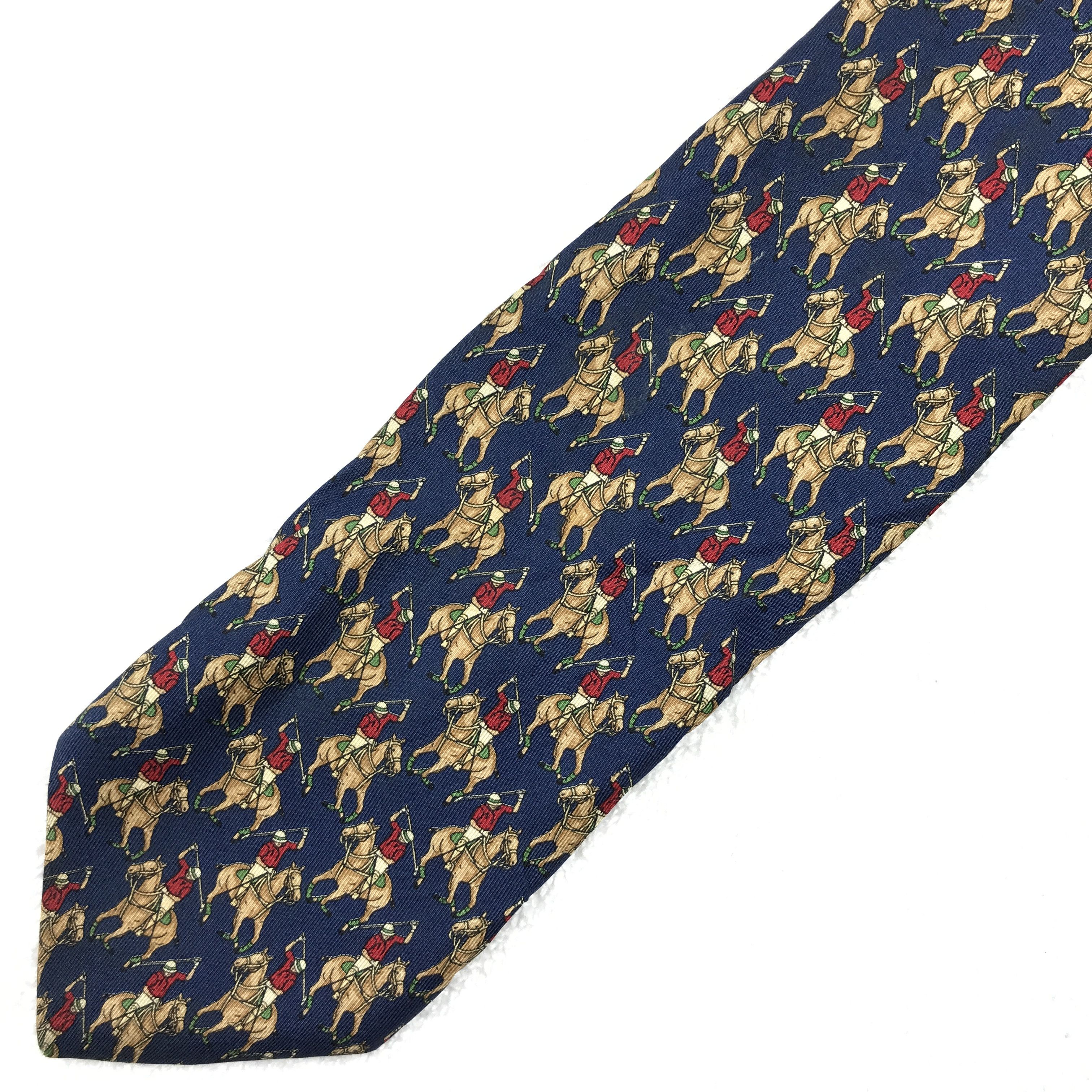 Designer × Lancel × Vintage LC302 Vintage Lancel Necktie Pure Silk Size ONE SIZE - 5 Thumbnail
