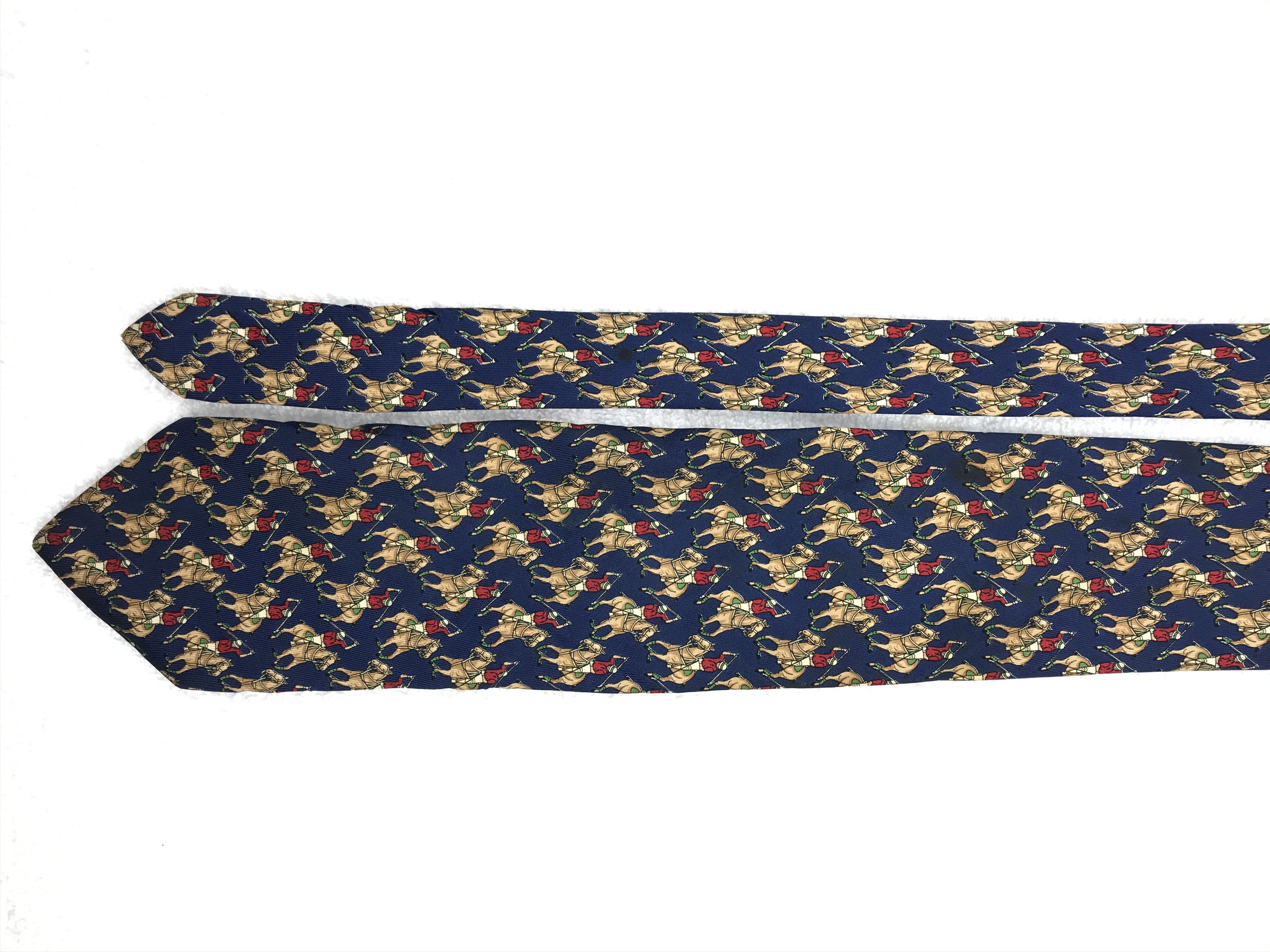 Designer × Lancel × Vintage LC302 Vintage Lancel Necktie Pure Silk Size ONE SIZE - 3 Thumbnail