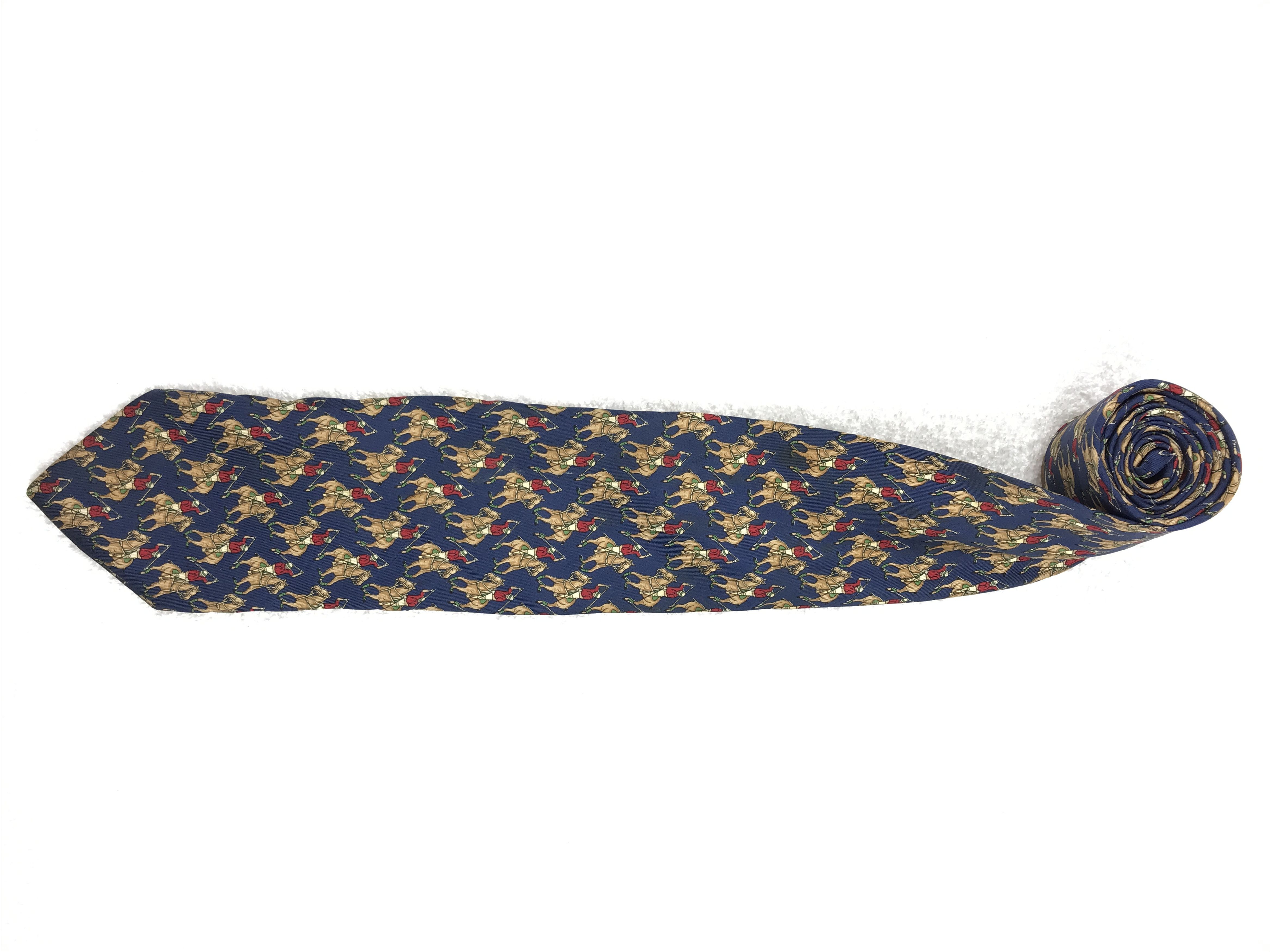 Designer × Lancel × Vintage LC302 Vintage Lancel Necktie Pure Silk Size ONE SIZE - 2 Thumbnail