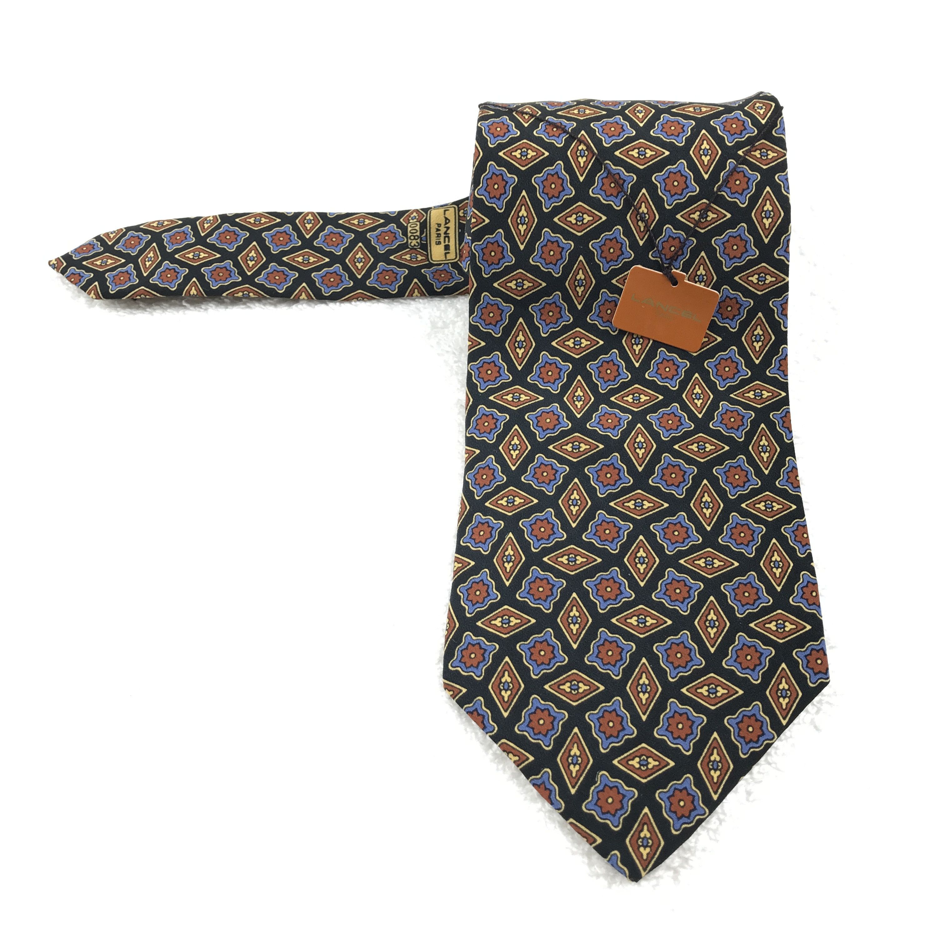 Lancel LC301 Vintage Lancel Necktie Pure Silk Size ONE SIZE - 1 Thumbnail
