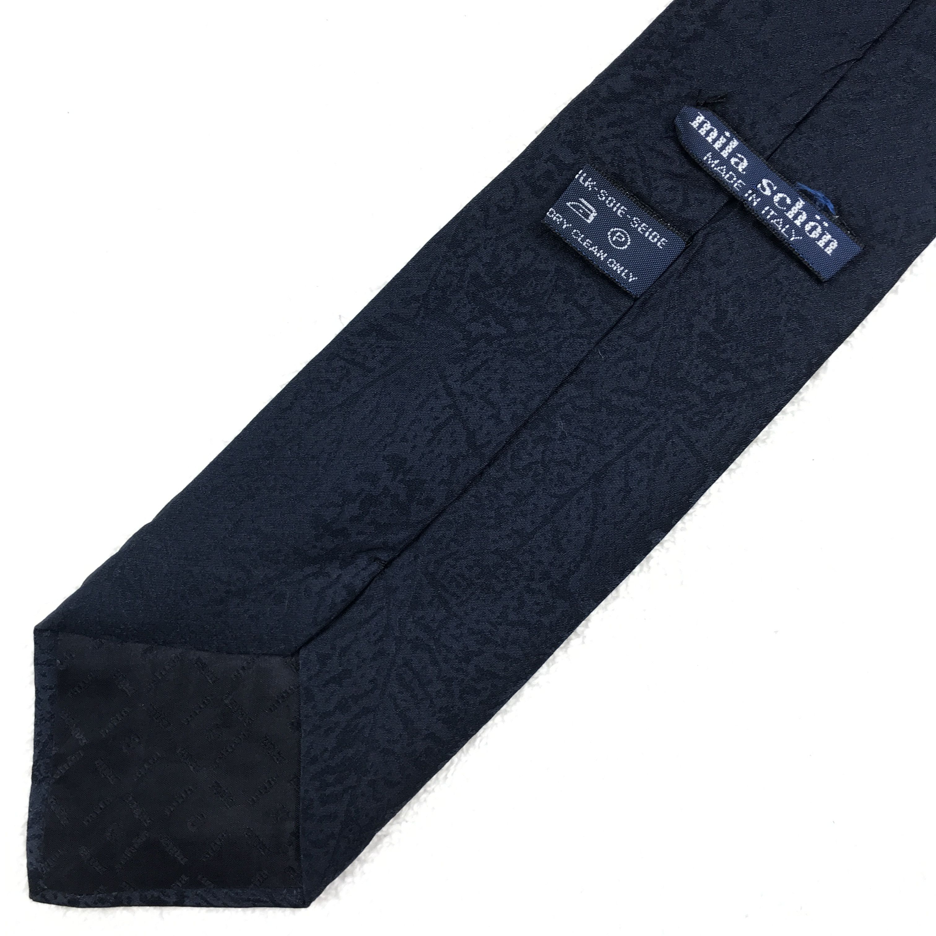 MS302 Vintage Mila Schon Necktie Pure Silk